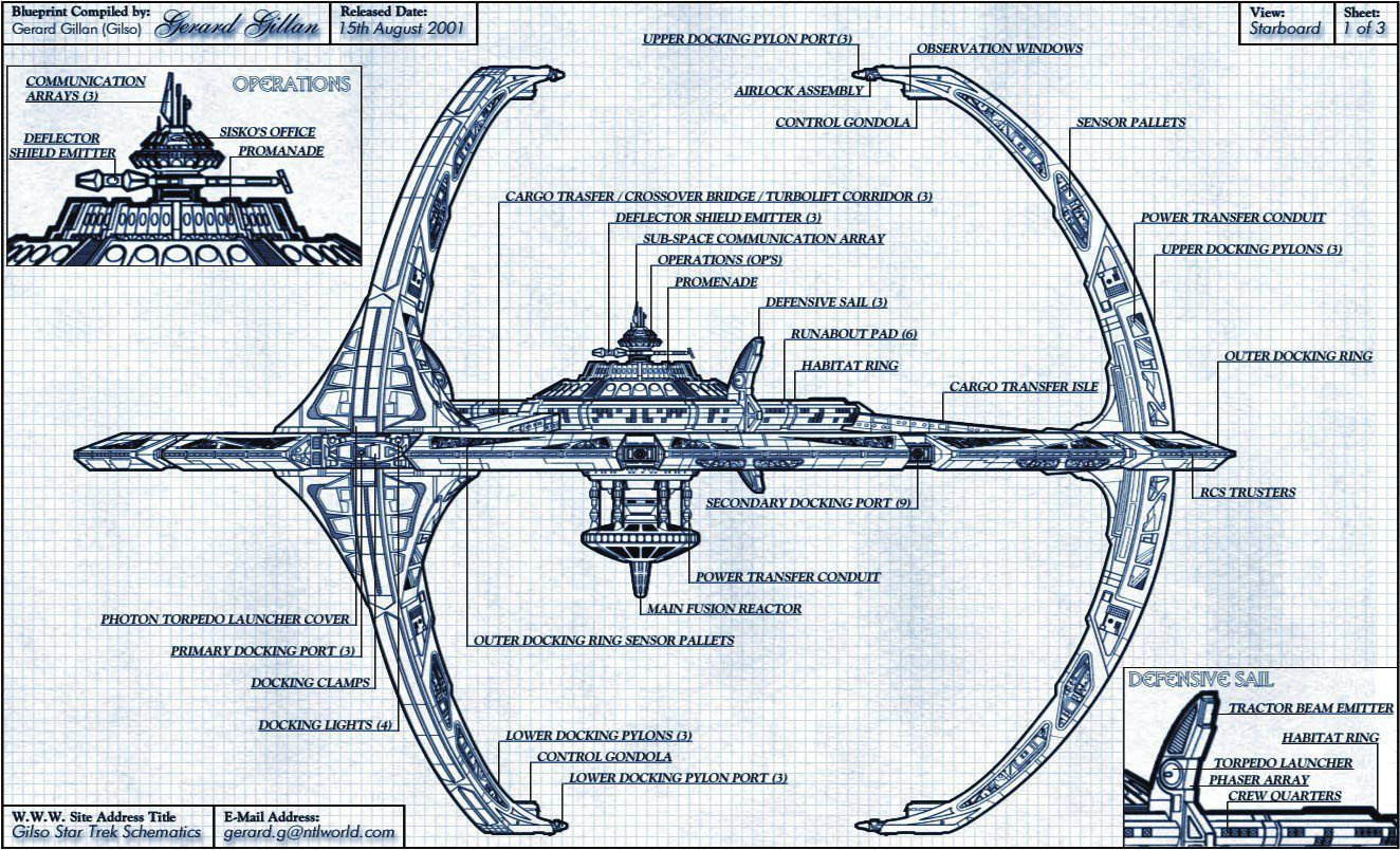 Wallpaper #H2huGZMBSpphPi3-FBdI16 Terok nor Blueprint Compiled by Gerard Gillan Gilso Star Trek Ds9