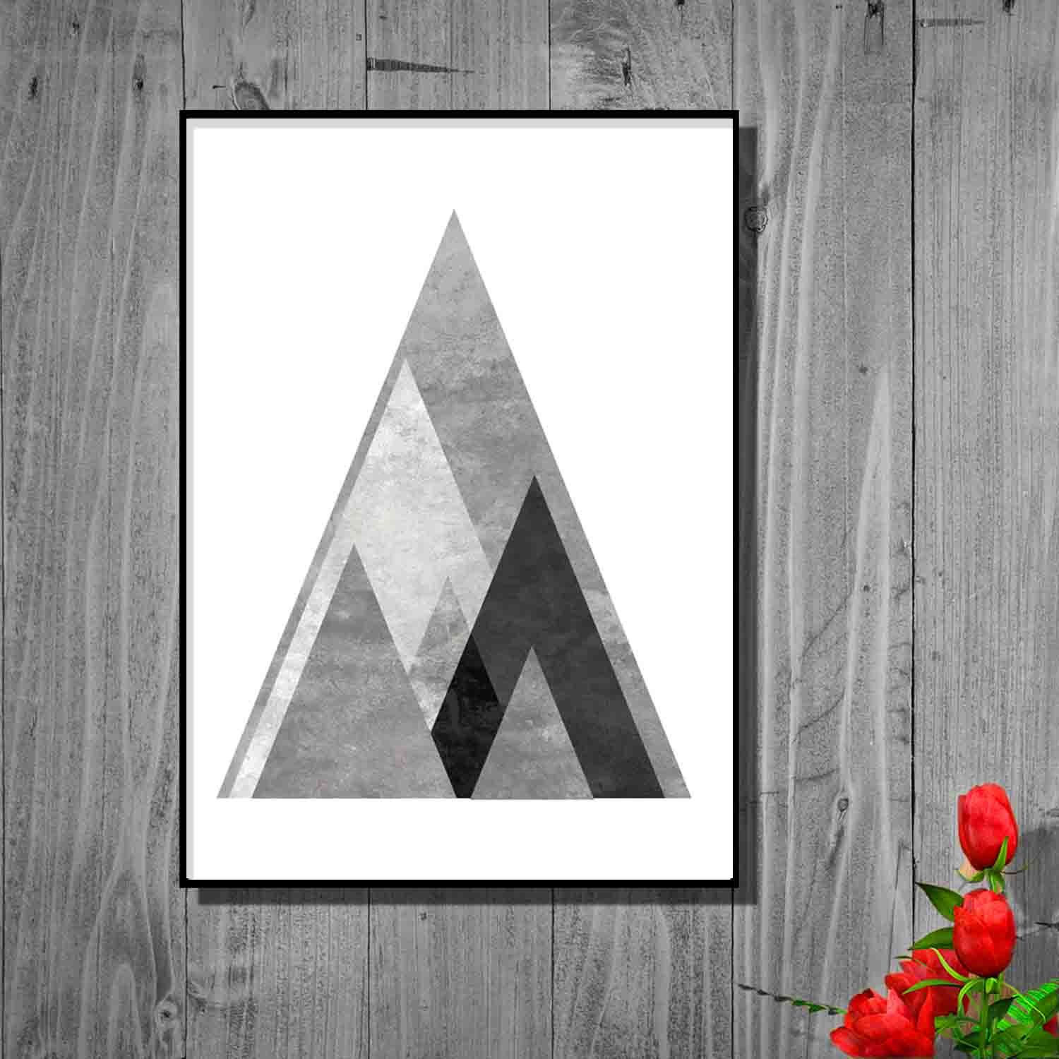 Wallpaper #a2flDJMBSpphPi3-ROG834 Geometric Triangle Art Print Digital Prints Geometric Triangle Wall