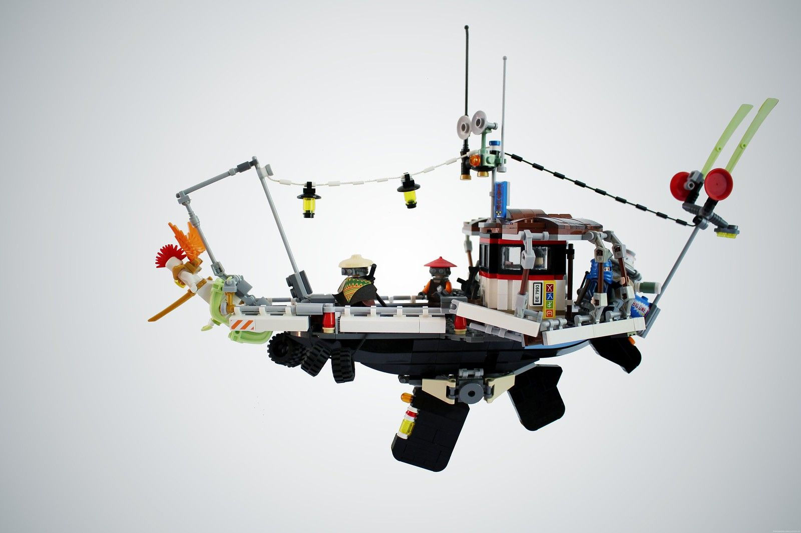 Wallpaper #uH0K8o4Bnwiau_P6_Aoo9 Cyberpunk Ninja Flying Boat Lego Boat Lego Ship Lego Design