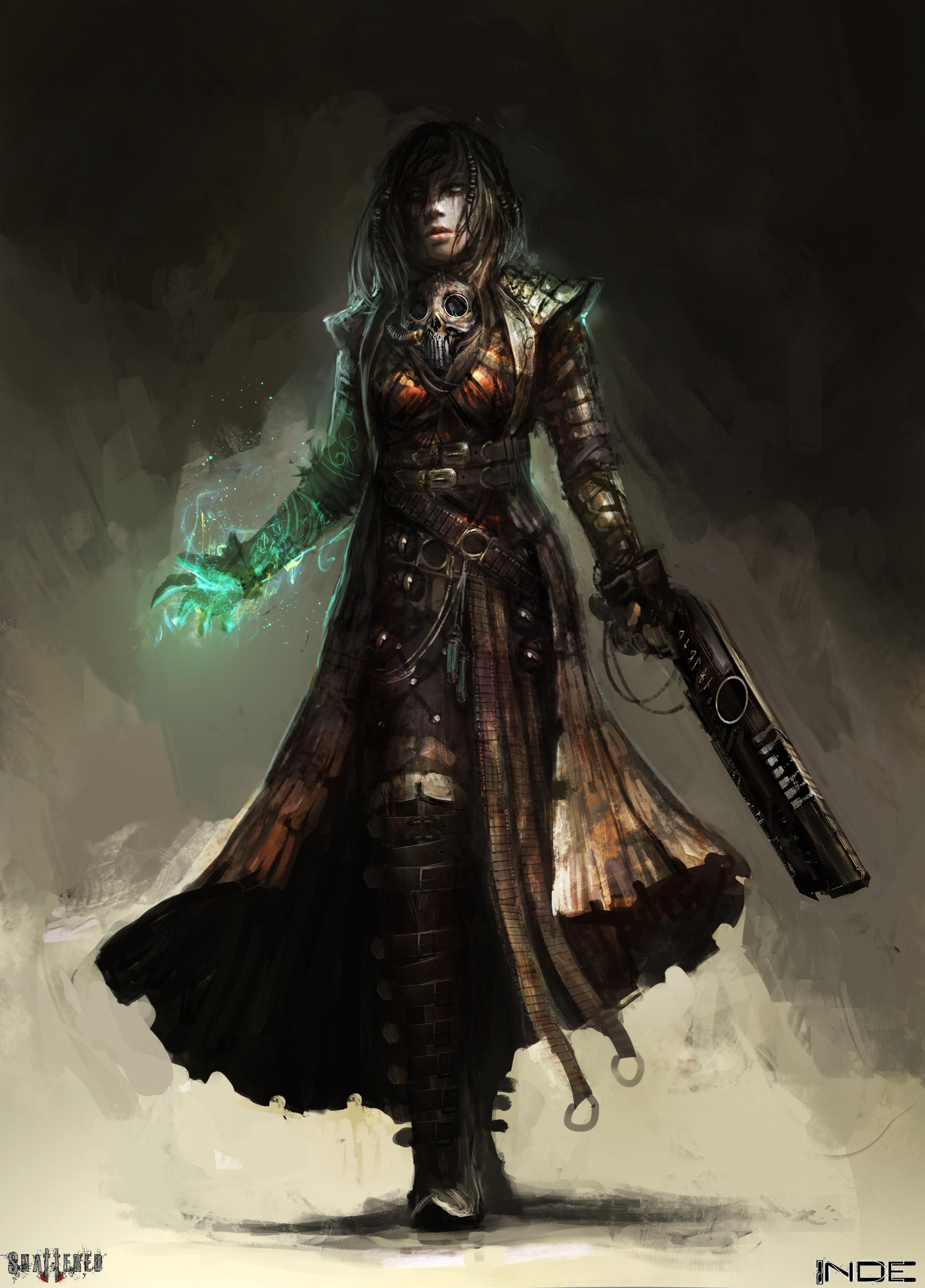 Wallpaper #uWhoHJMBSpphPi3-SyK8270 Daring the Wastes of Feneryss Cyberpunk Character Concept Art