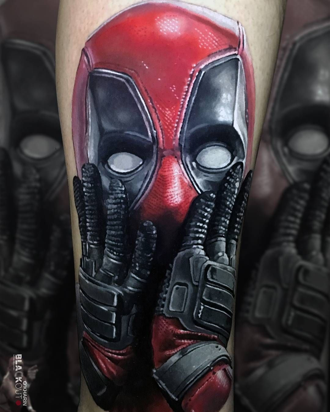 Wallpaper #9130c Marvel Tattoo Photo by Gus H Tattoo on Instagram Deadpool