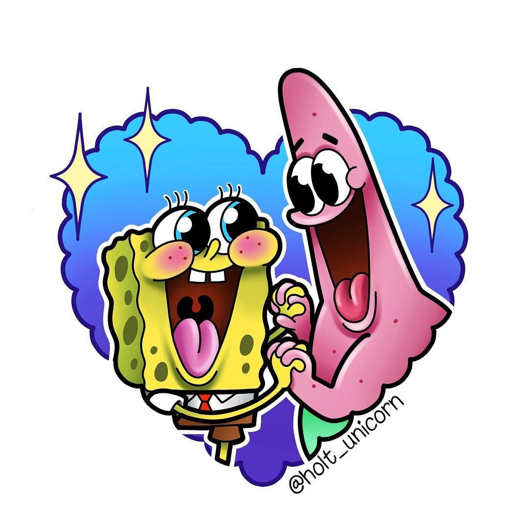 Wallpaper #_DF3NZMB5zzyi_yYnlbF95 Spongebob and Patrick Tattoo Design Spongebob Drawings Spongebob