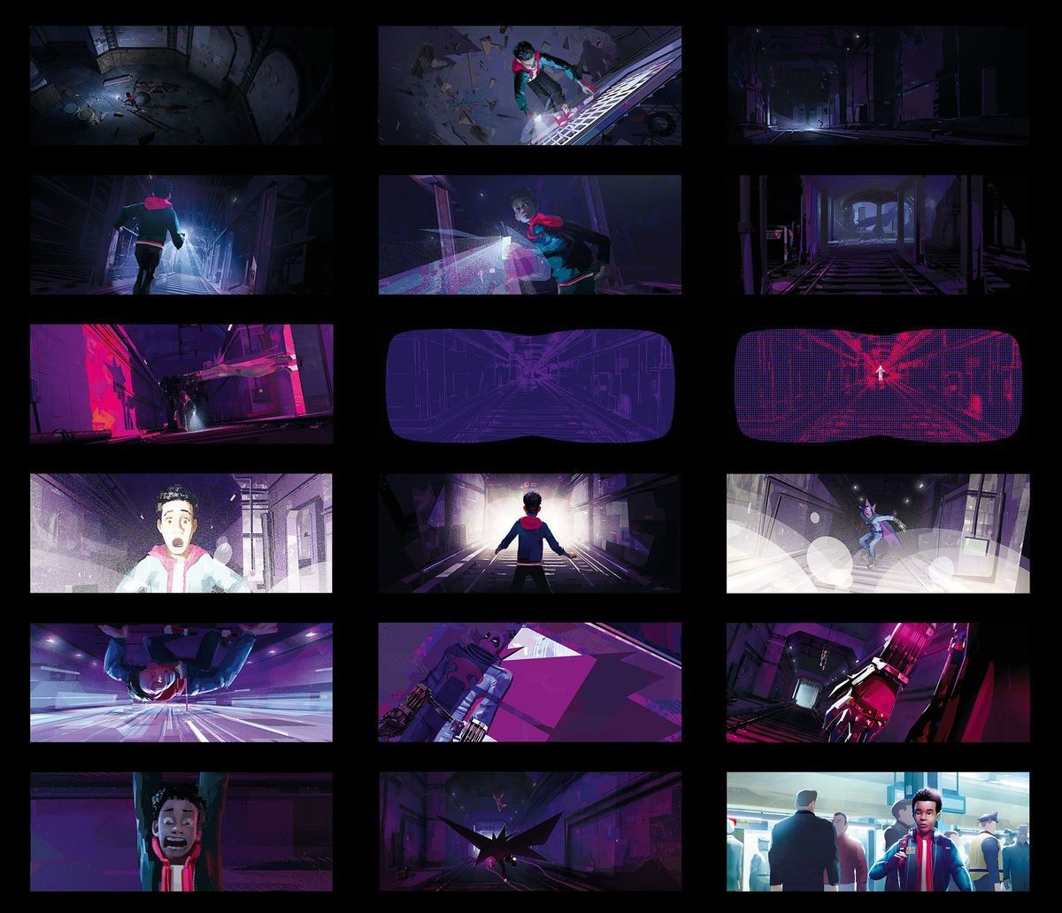 Wallpaper #MmhtGpMBSpphPi3-Uxyl186 Spider Man into the Spider Verse Concept Art Features the Spider Lair