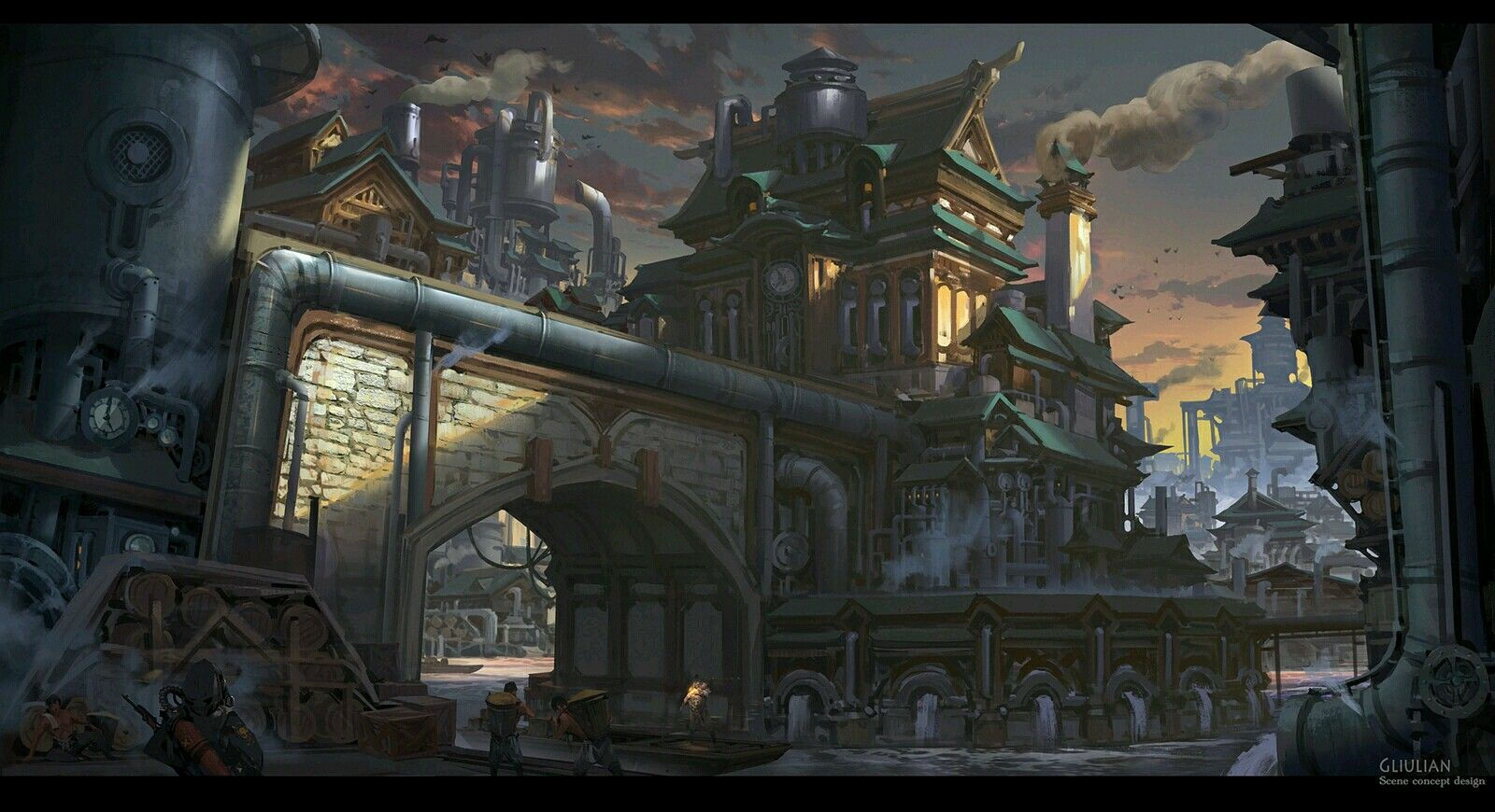 Wallpaper #FWcrDpMBSpphPi3-Remc163 Pin by Brandon Kolber on Rpg Cont Steampunk City Steampunk