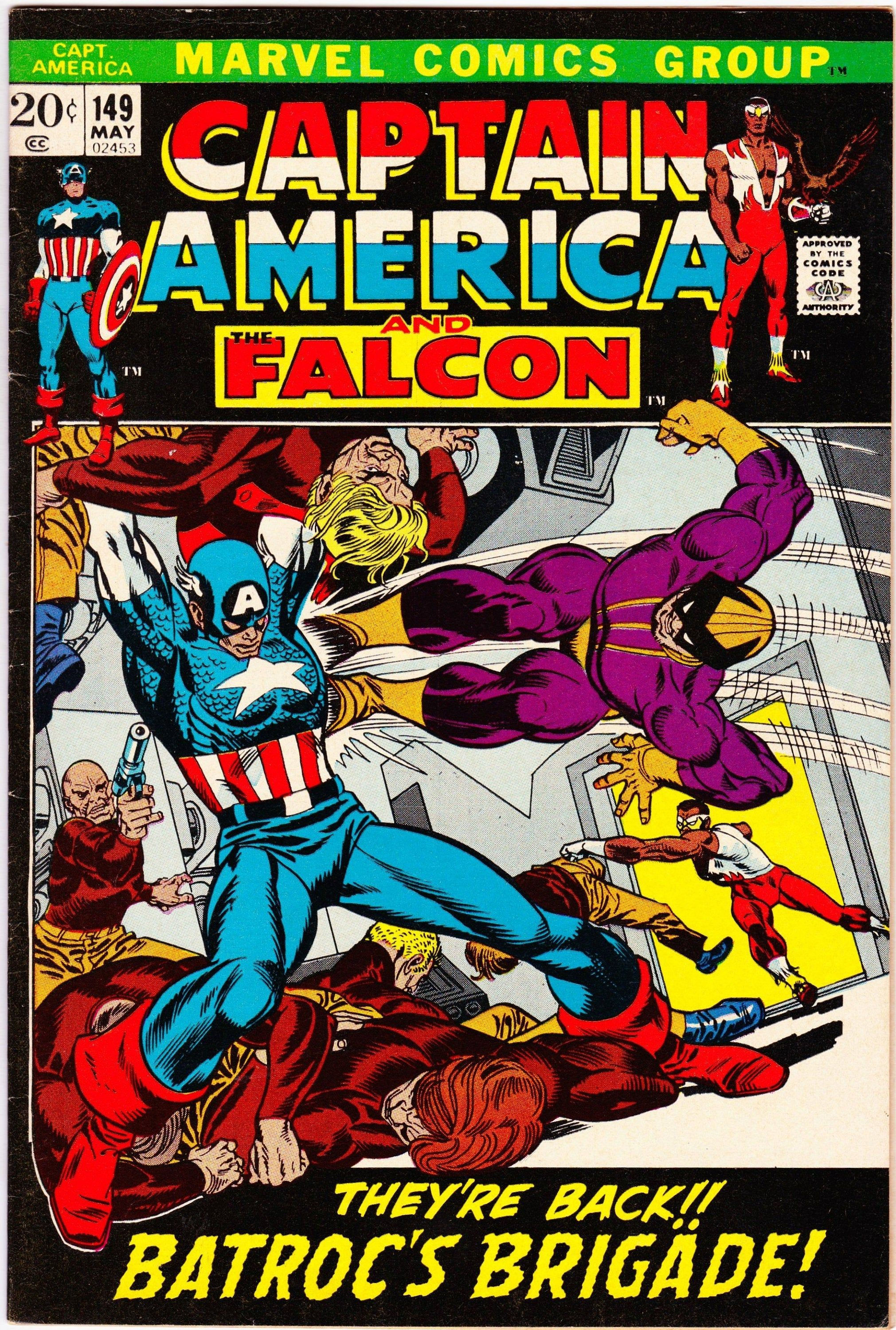 Wallpaper #nmf8B5MBSpphPi3-LMhQ95 Captain America 149 1st Series 1968 May 1972 Marvel Comics Etsy