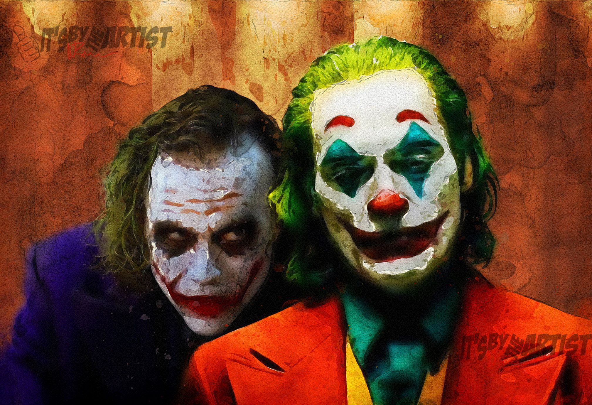 Wallpaper #UxouUZMB1yWOL4qg54He192 Joker Joaquin Phoenix and Heath Ledger Photo Pose Style Photo Poses