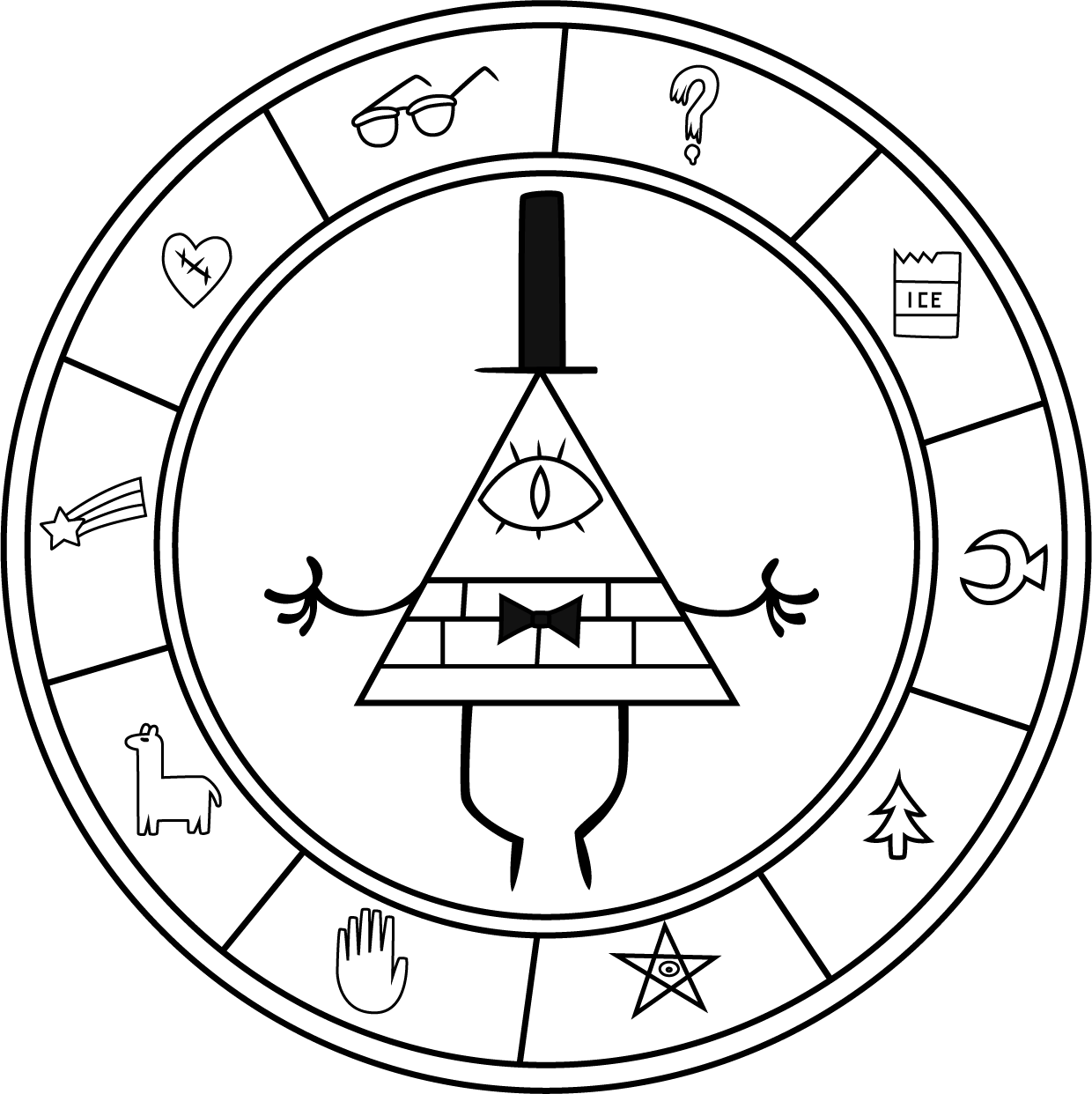 Wallpaper #-FZCd5cBsd6xcFiE6NnF26 Bill Cipher De Gravity Falls Gravity Falls Simbolos Gravedad