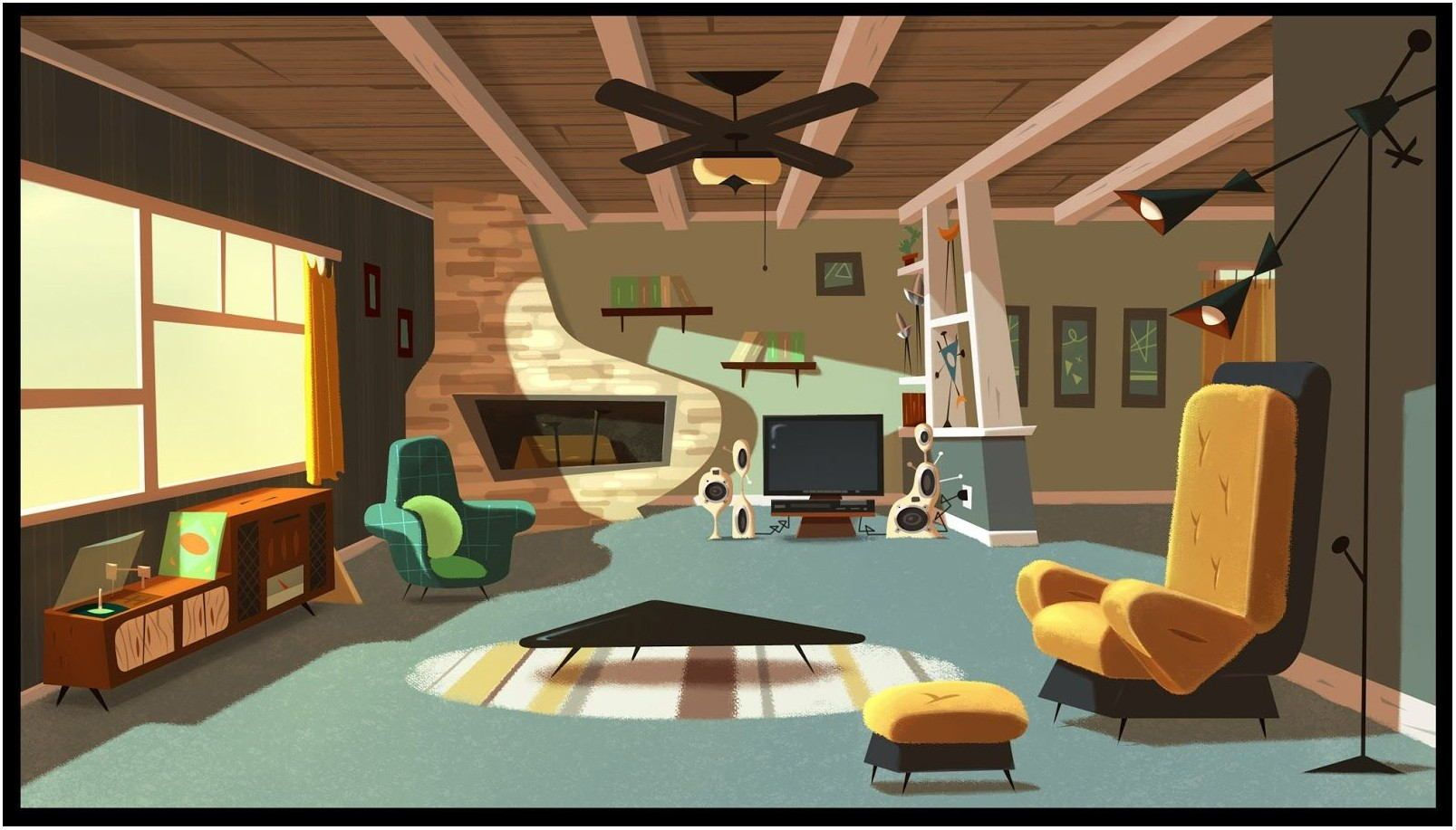 Wallpaper #MWcjC5MBSpphPi3-X9jd300 Animated Living Room Background Living Room Animated by Julian