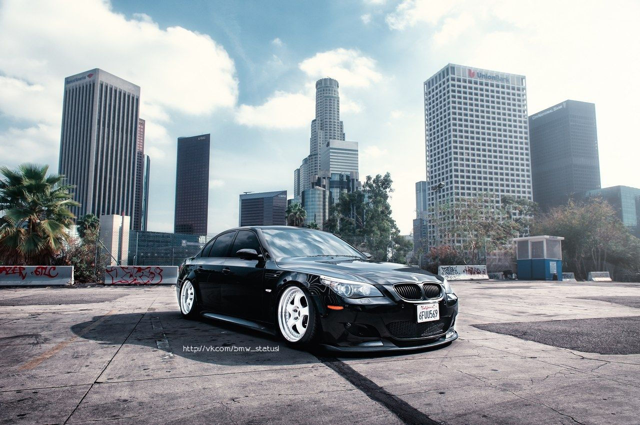 Wallpaper #A3SCwY4B_8f4nGFaeW4E12 BMW E60 M5 Black Slammed Custom BMW Bmw E60 BMW