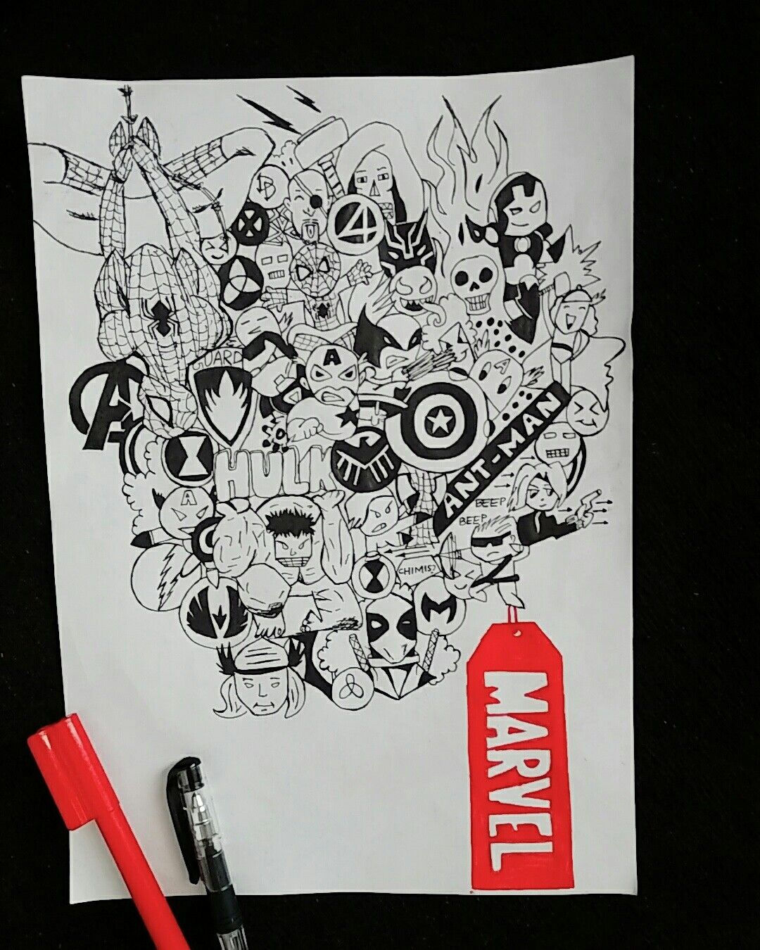 Wallpaper #72703 The Avengers Graphite Drawing by Pen Tacular Artistdeviantartcom on