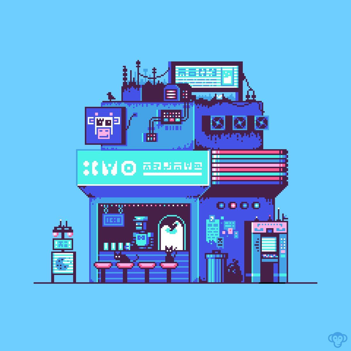 Wallpaper #EnSKyI4B_8f4nGFaiHPT31 1 Cyberpunk Pixelart at Pixel Dystopia Twitter Pixel Art Games