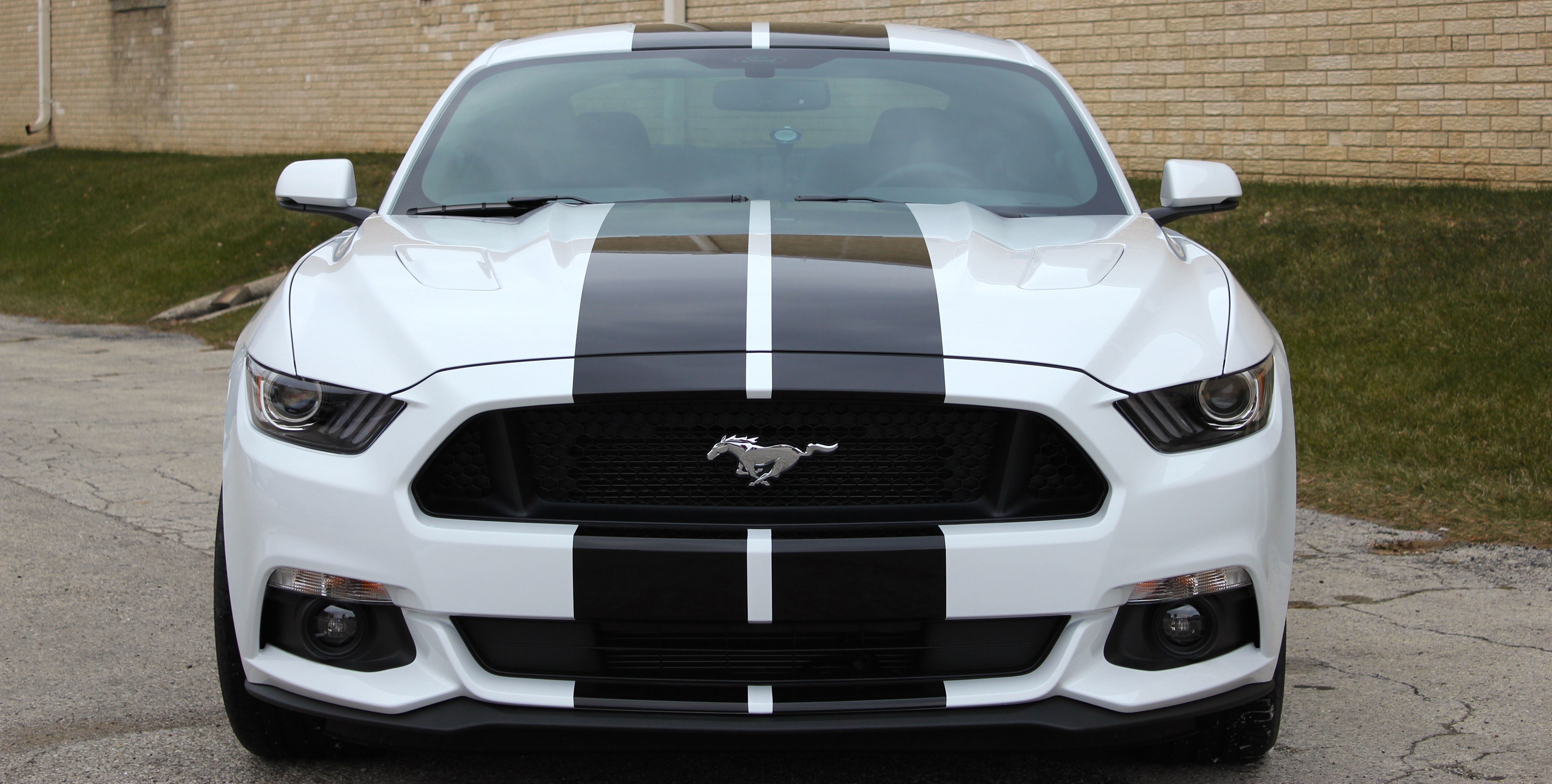 Wallpaper #7EYXVZcBqAgmjOk2ul39286 White Mustang GT with Black Stripes