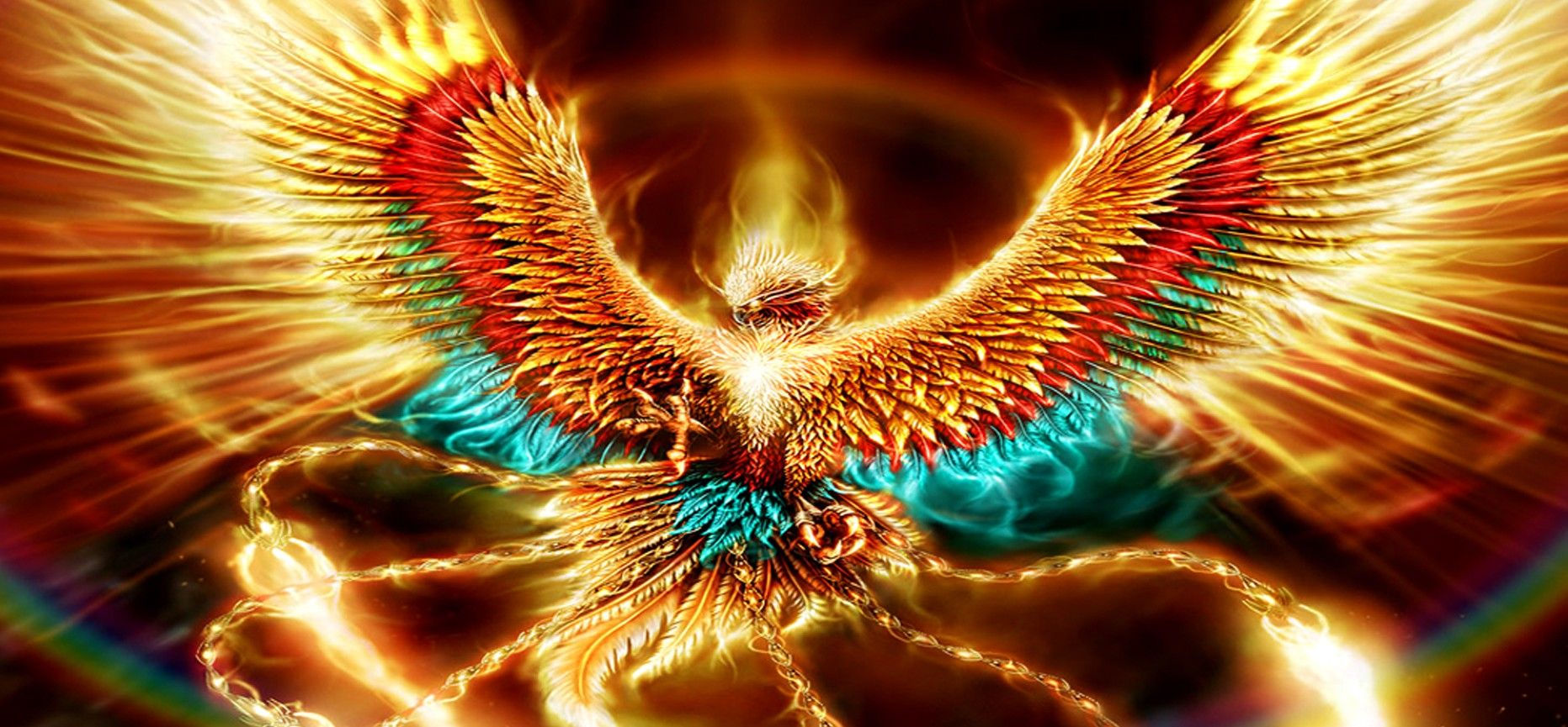 Wallpaper #2bc96 Image of a Majestic White Fire Phoenix on Craiyon