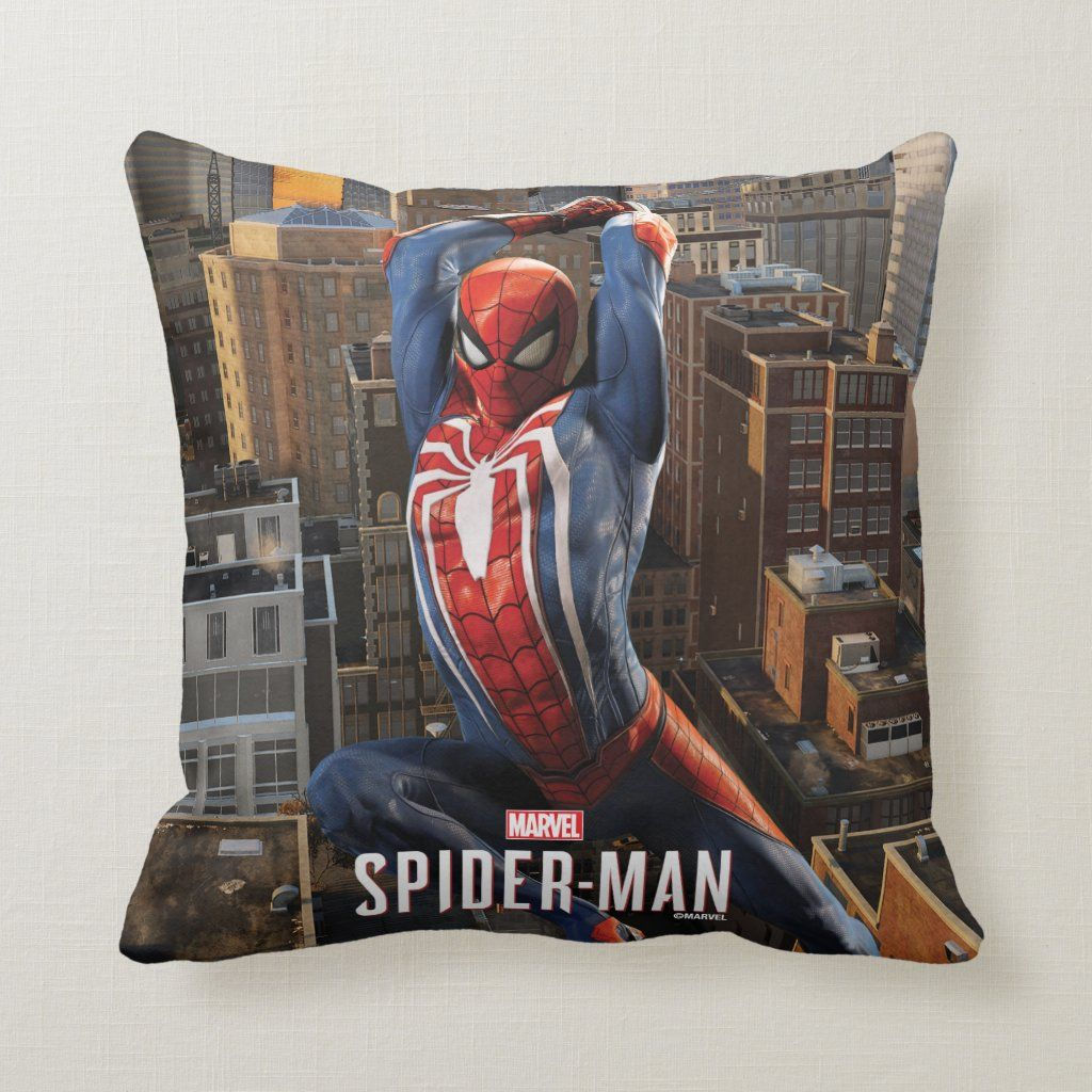 Wallpaper #bttkMpMB3oUMxGFS_z35315 Marvels Spider Man Web Swinging Pose Throw Pillow Zazzle Marvel