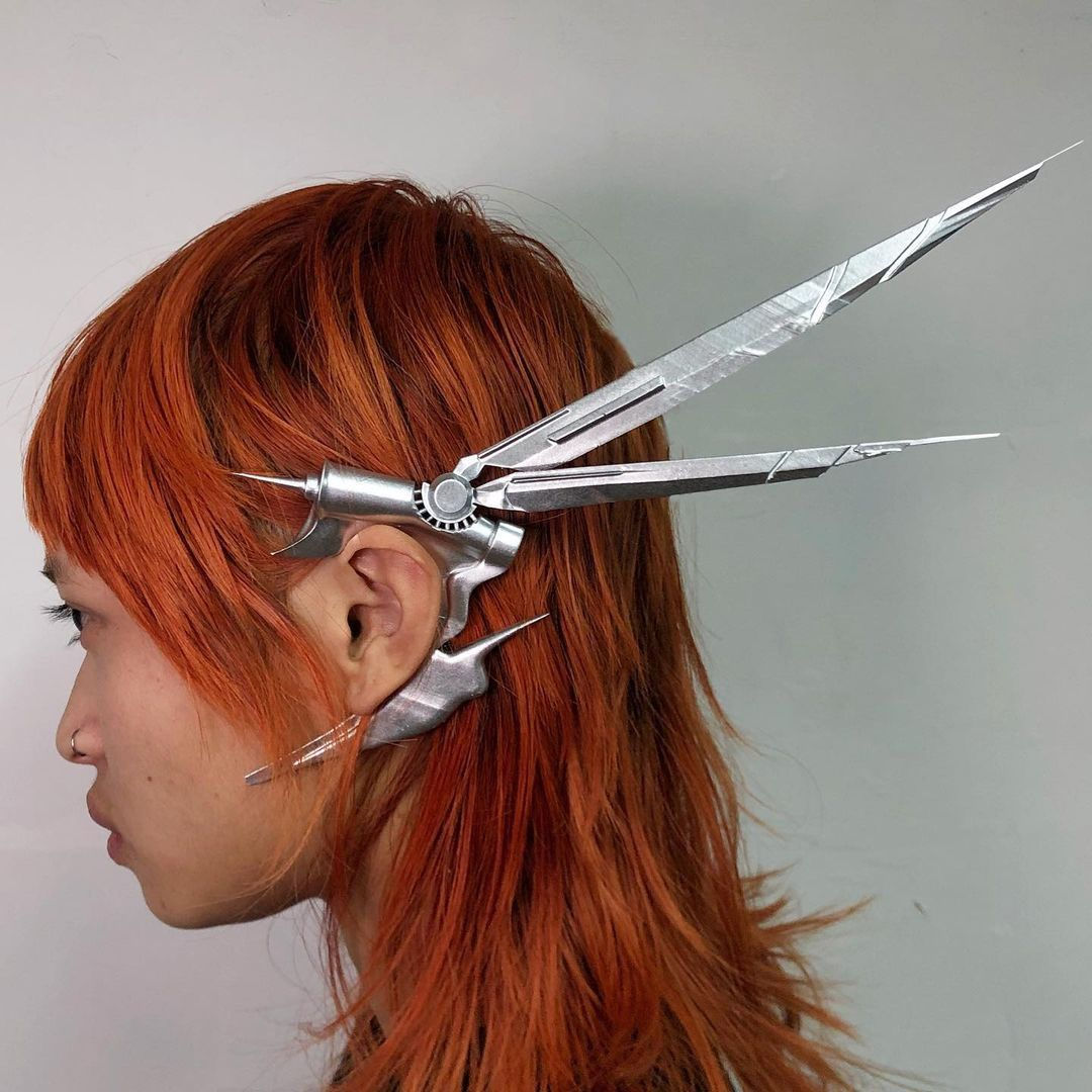 Wallpaper #qa3MMZMBKf019FdaUxGB349 On Twitter Hair Accessories Cyber Aesthetic Futuristic Fashion