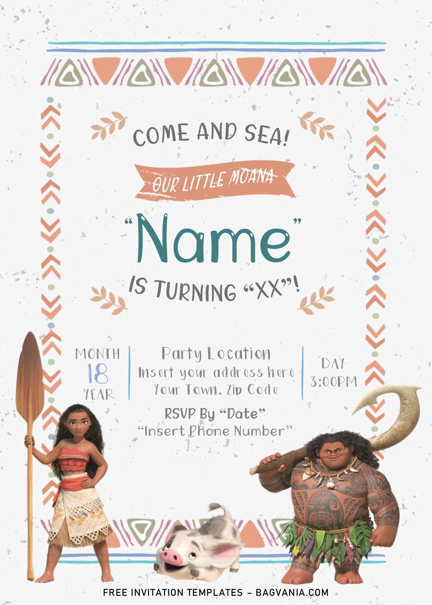 Wallpaper #tbne3ZIBJvJKYCmEsQLe281 Free Moana Birthday Invitation Templates for Word Moana Birthday