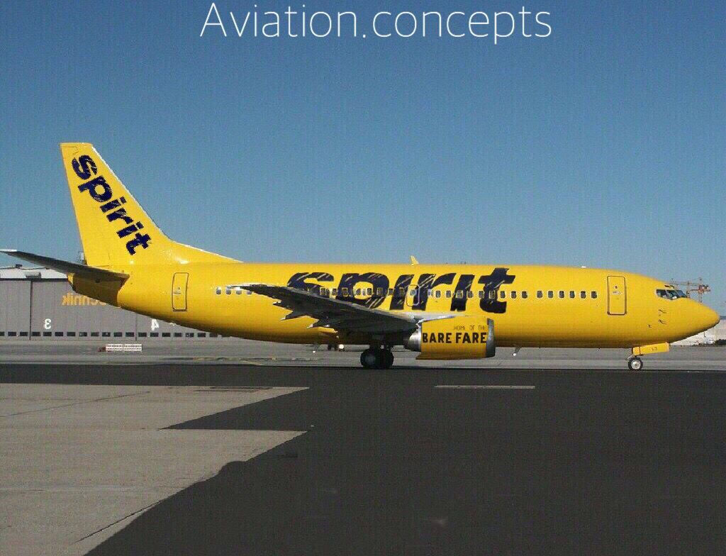 Wallpaper #xP82a5MB3lSXT3zU3-f_327 Spirit Airlines 737 300 Airlines Aircraft Spirit Concept Aviation