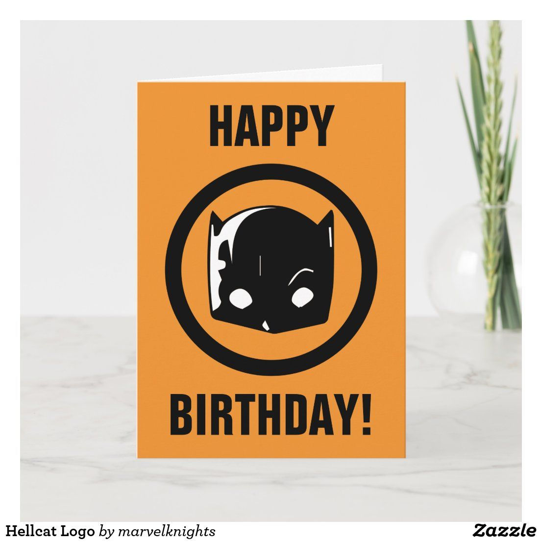 Wallpaper #o-p9VZMBlwTYPL18kw20177 Hellcat Logo Card Zazzle in 2022 Printing Double Sided Cards