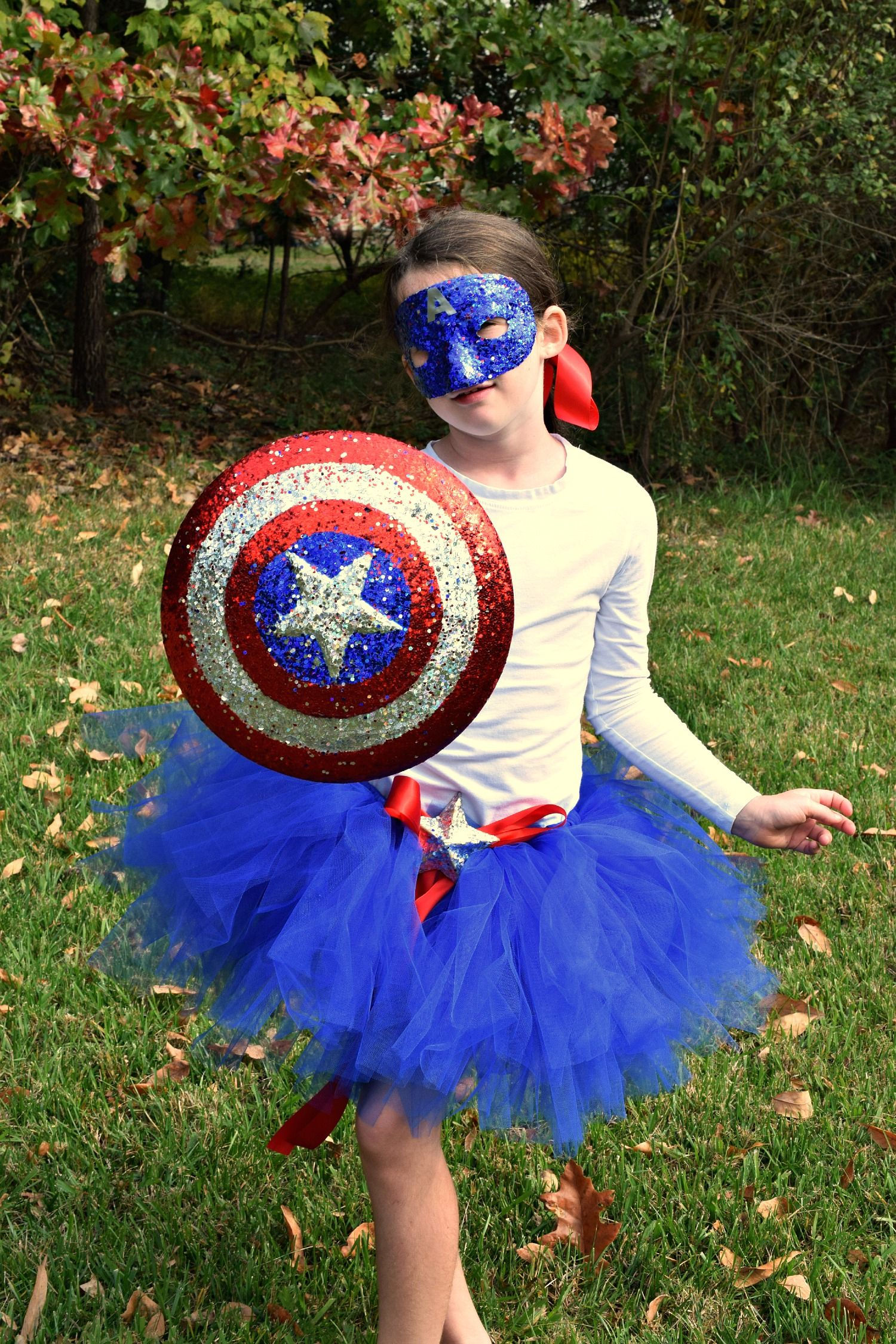 Wallpaper #XBn1KI8BtGB6xQ78lYe99 Easy and Fun Captain America Sparkle Halloween Costume No Sew Tutu and