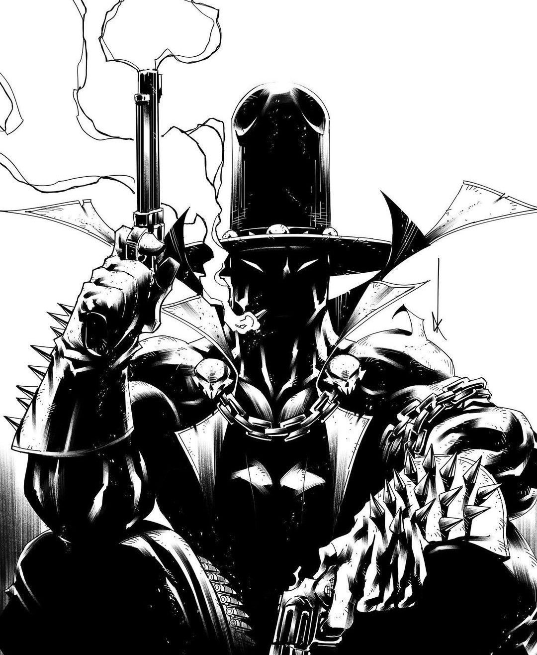 Wallpaper #HjHUNZMB5zzyi_yYRVi7273 Gunslinger Spawn by Kevin Keane Spawn Comics Comic Art Sketch Cool