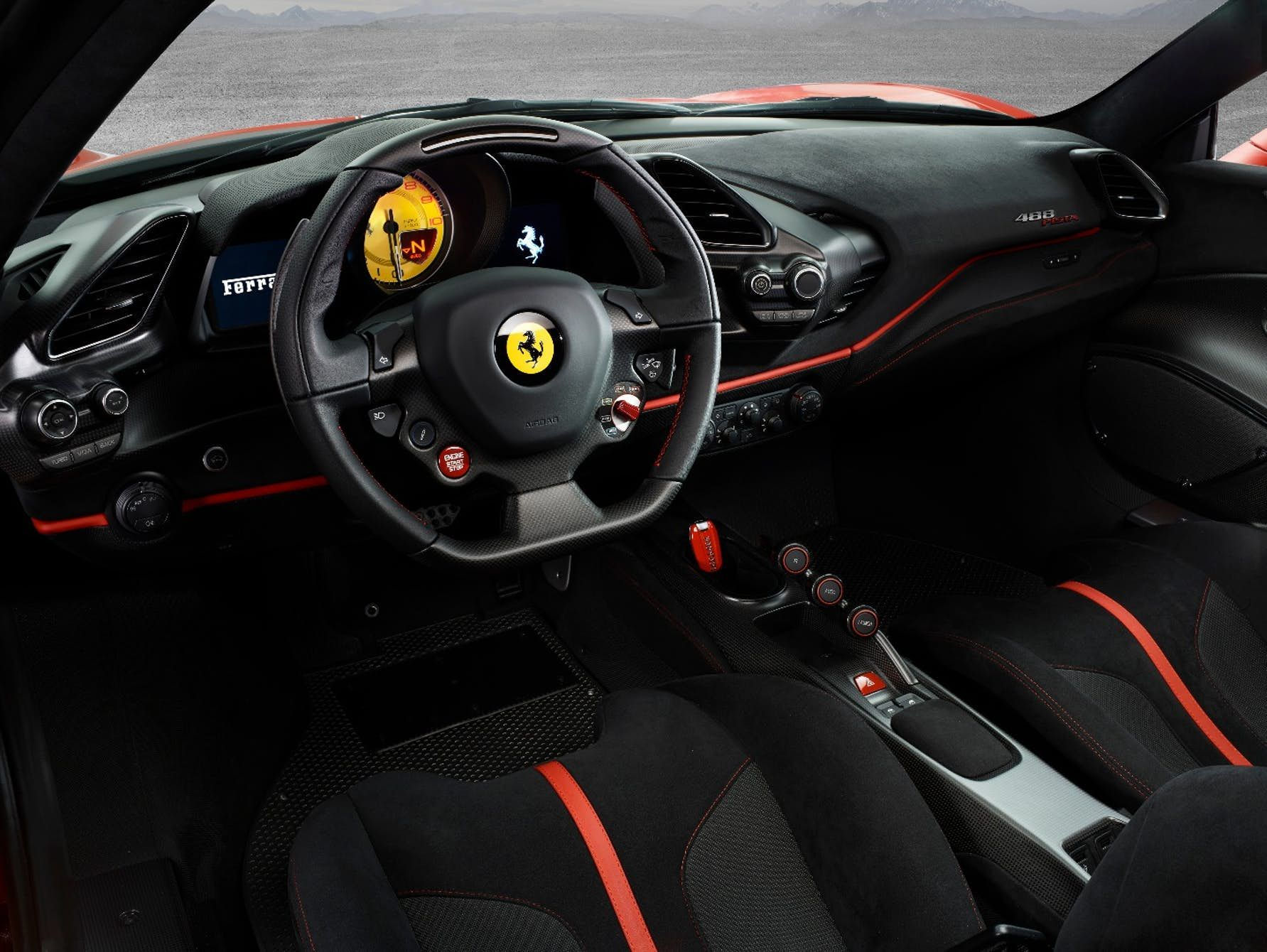 Wallpaper #L33o9I4Bnwiau_P69RGQ55 Ferrari 488 Pista Interior Wall Control