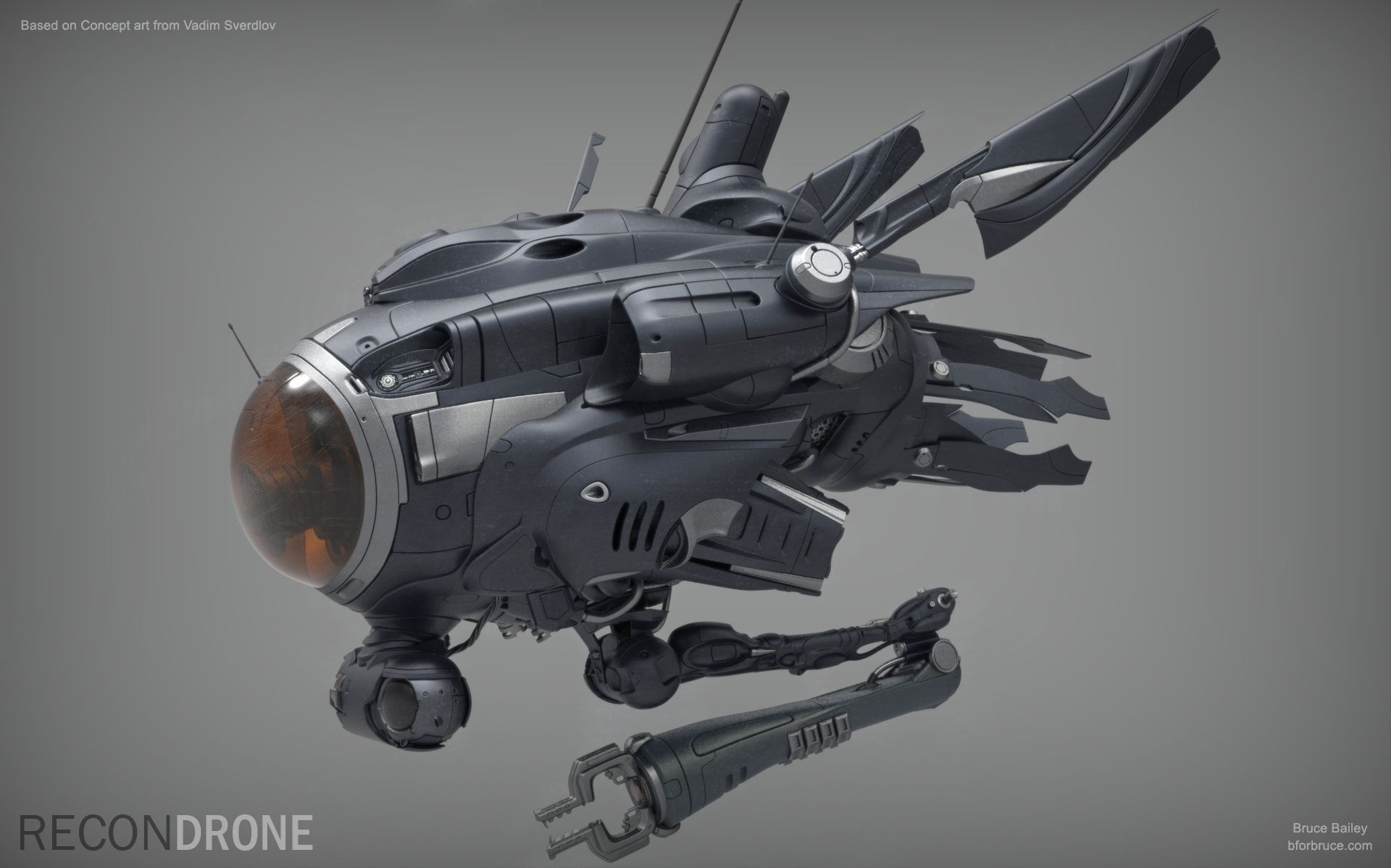 Wallpaper #eb723 Concept Sci Fi Drone Obj