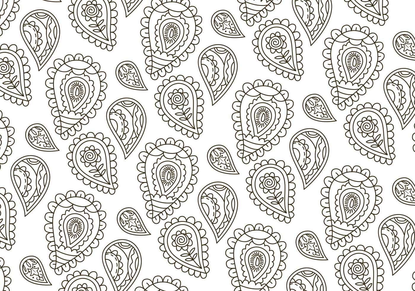 Wallpaper #WGe1CJMBSpphPi3-H8x8329 Vector Paisley Pattern for Web Print and Any Project Paisley