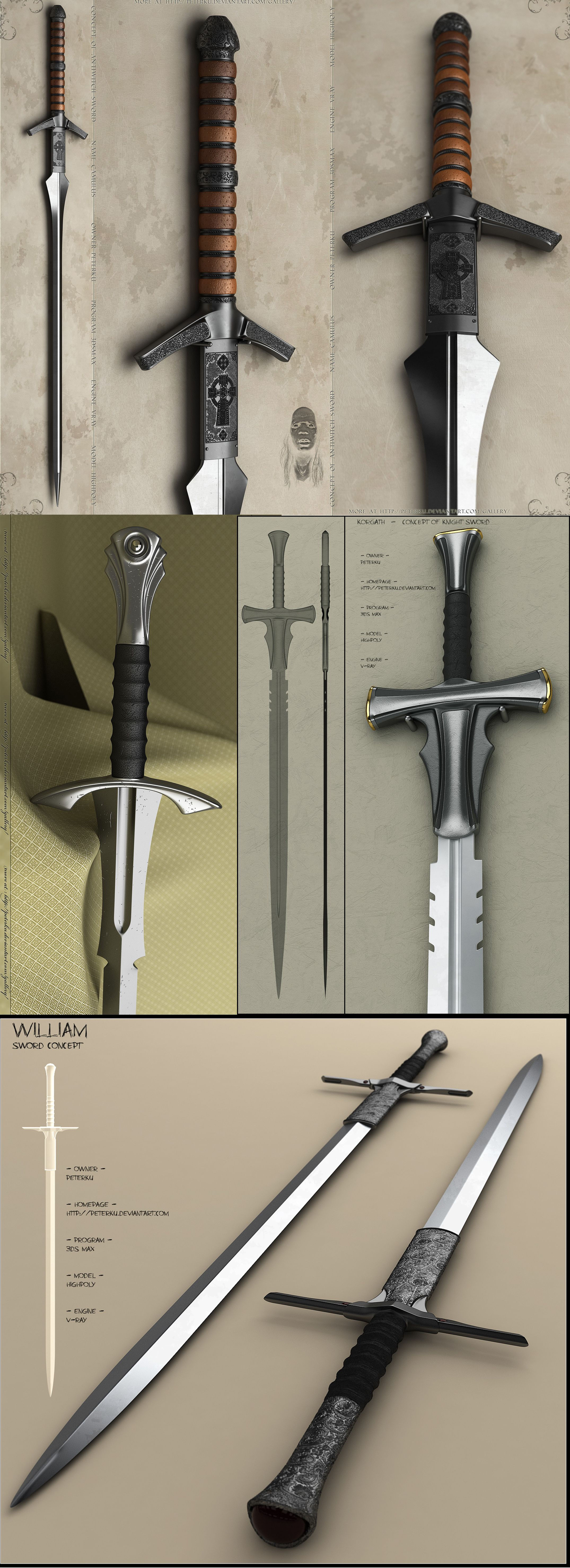 Wallpaper #qQMaZJMBpyOg8YnEmtao13 Knight Sword Concept by Peterku Fantasy Sword Fantasy Weapons Swords