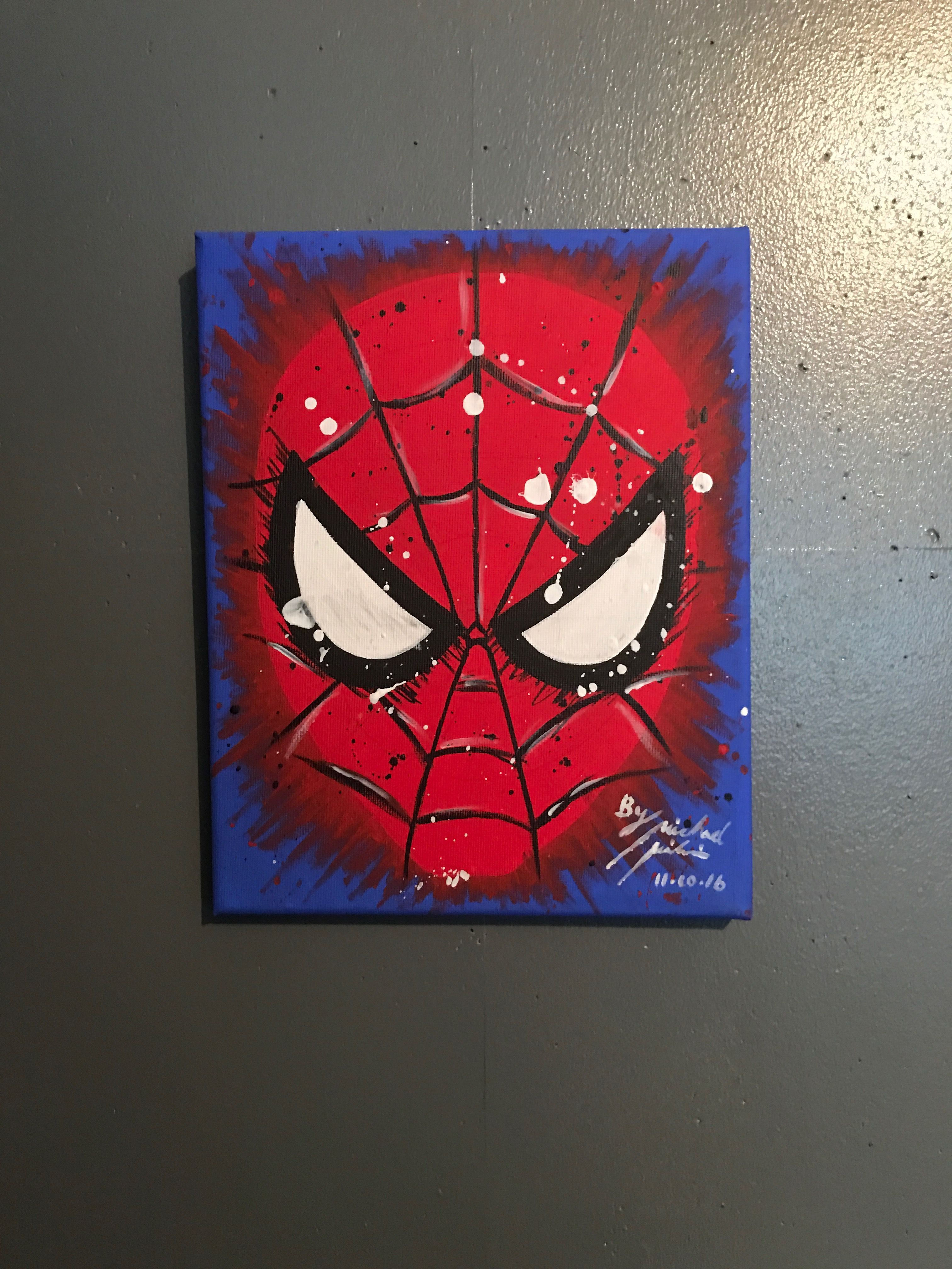 Wallpaper #EGiVFpMBSpphPi3-6QxI120 Spider Man Canvas Art