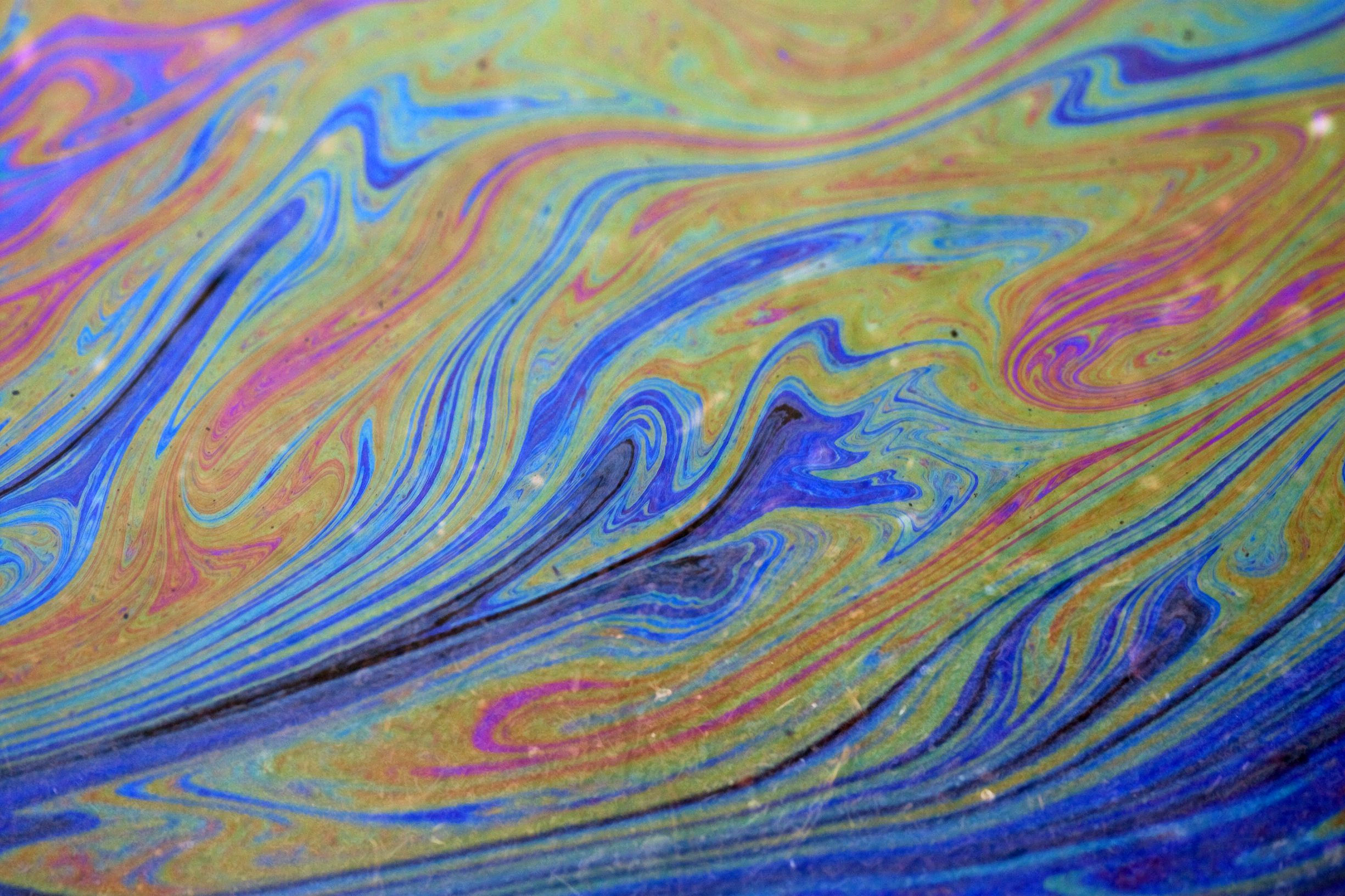 Wallpaper #9b753 Original Rainbow Oil Slick Acrylic Pour Painting on Etsy