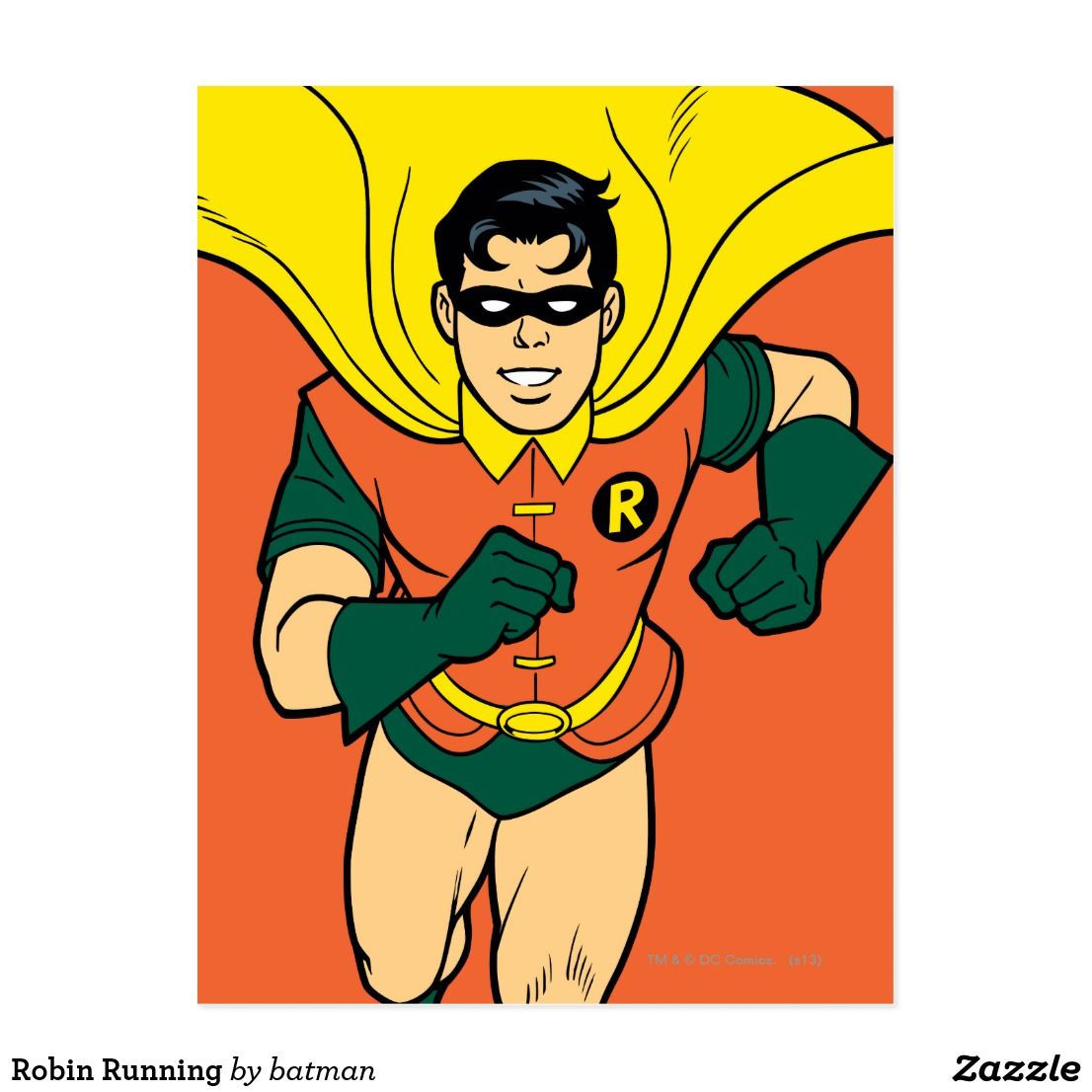 Wallpaper #t8YJM5MBVgN6TXj61XeE140 Robin Running Postcard Zazzle Custom Batman Batman Comic Cover