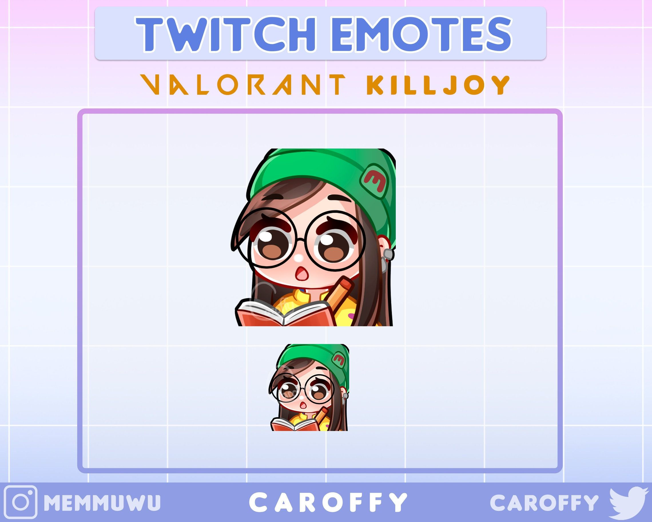 Wallpaper #XWcF9ZIBSpphPi3-Pn2J472 Cute Valorant Killjoy Emote for Twitch or Discordyoutube After