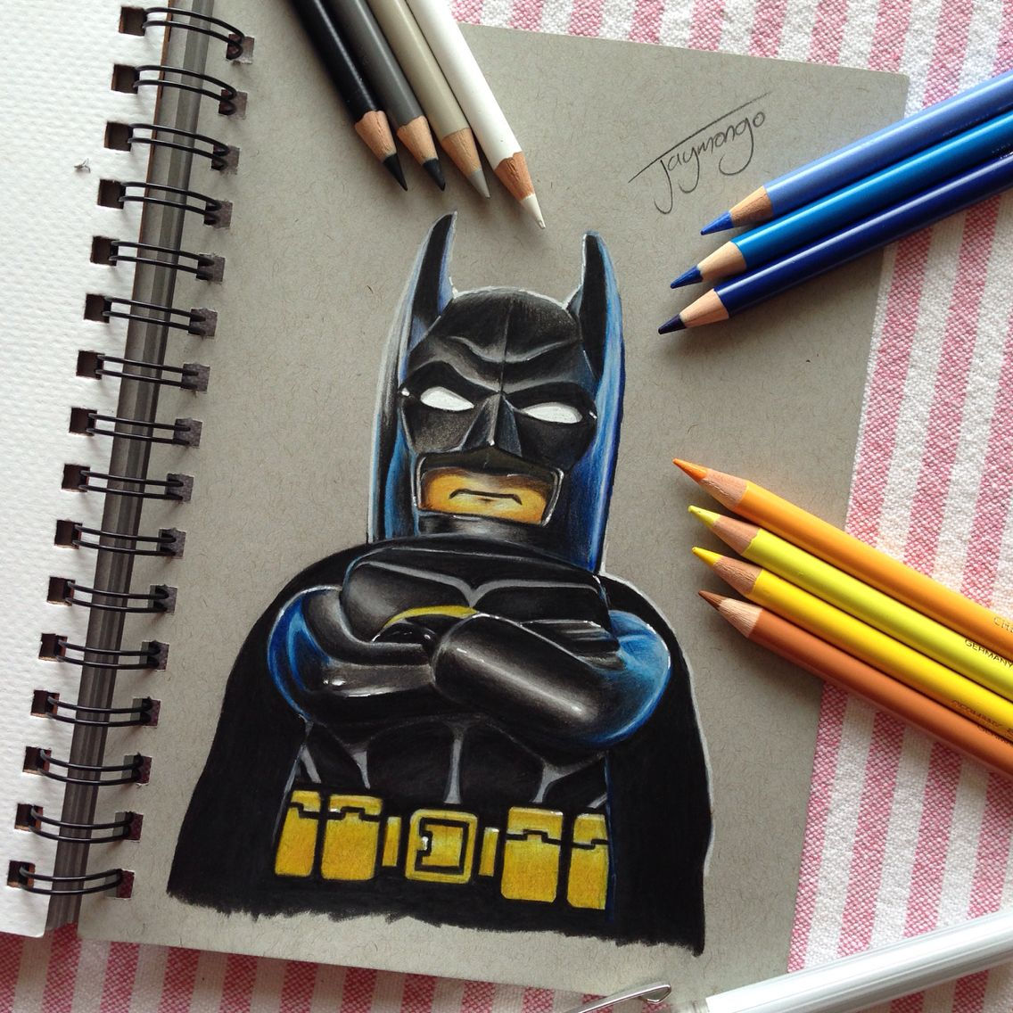 Wallpaper #OBqEUJMB1yWOL4qgwYA733 Lego Batman Using Faber Castell Polychromos Comic Art Sketch