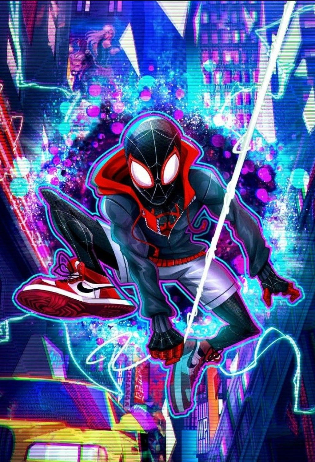 Wallpaper #hgBa644BSdW8dNouzxH215 Spider Man Miles Morales Marvel into the Spider Verse Ultimate Marvel