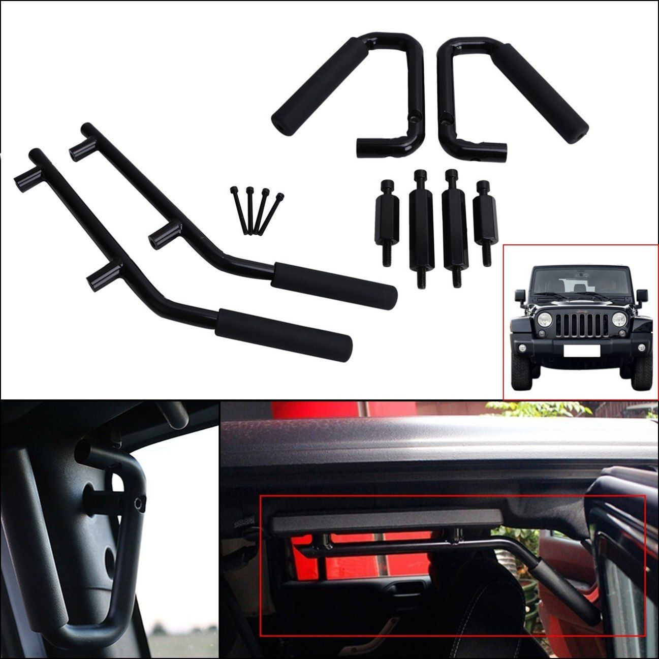 Wallpaper #wRnyO48BtGB6xQ78obKp54 Jeep Wrangler Jk Parts Front Rear Grab Handles Roll Bar Grab Armrest