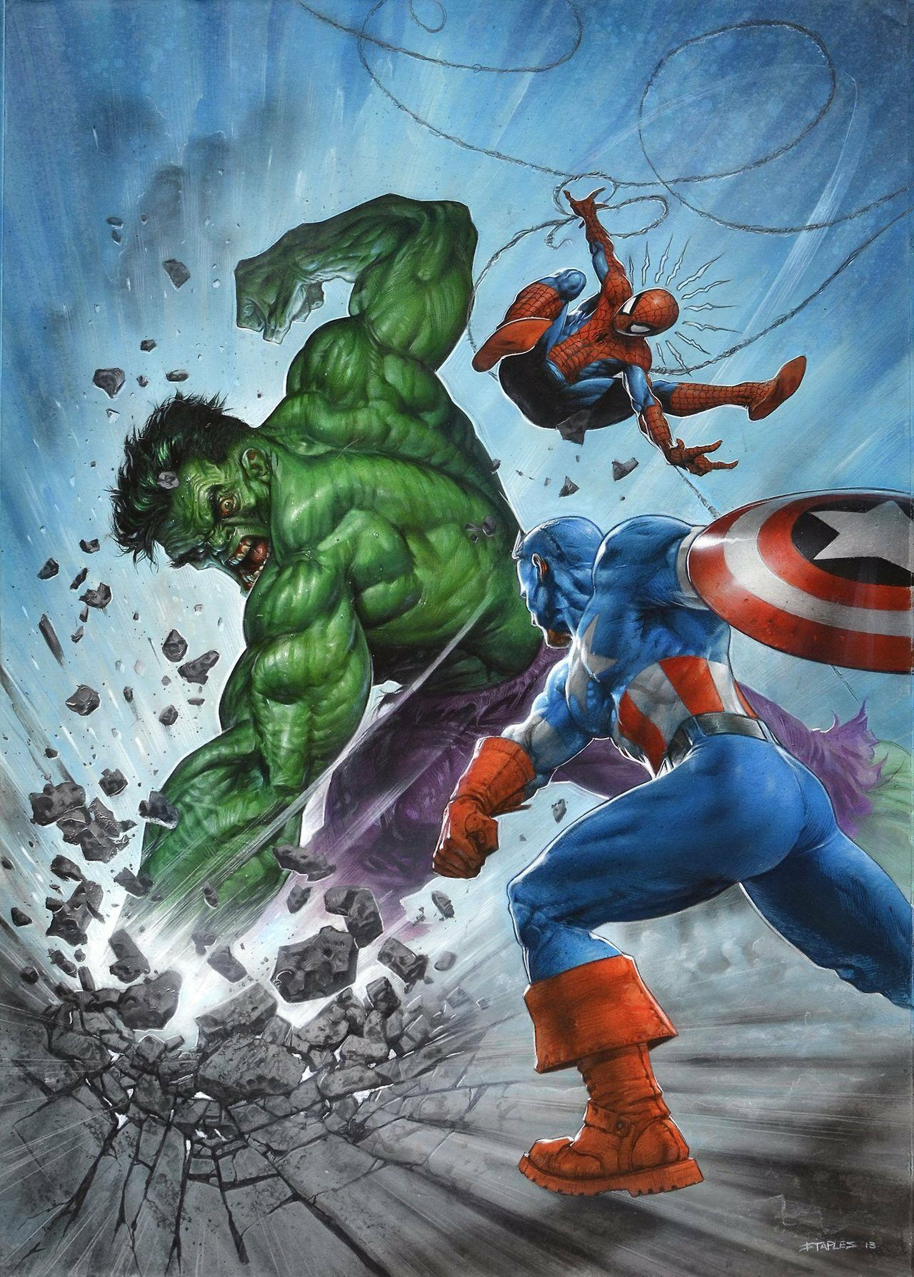 Wallpaper #d2e9d Wolverine vs Captain America by Mike Zeck from the Marvel Project