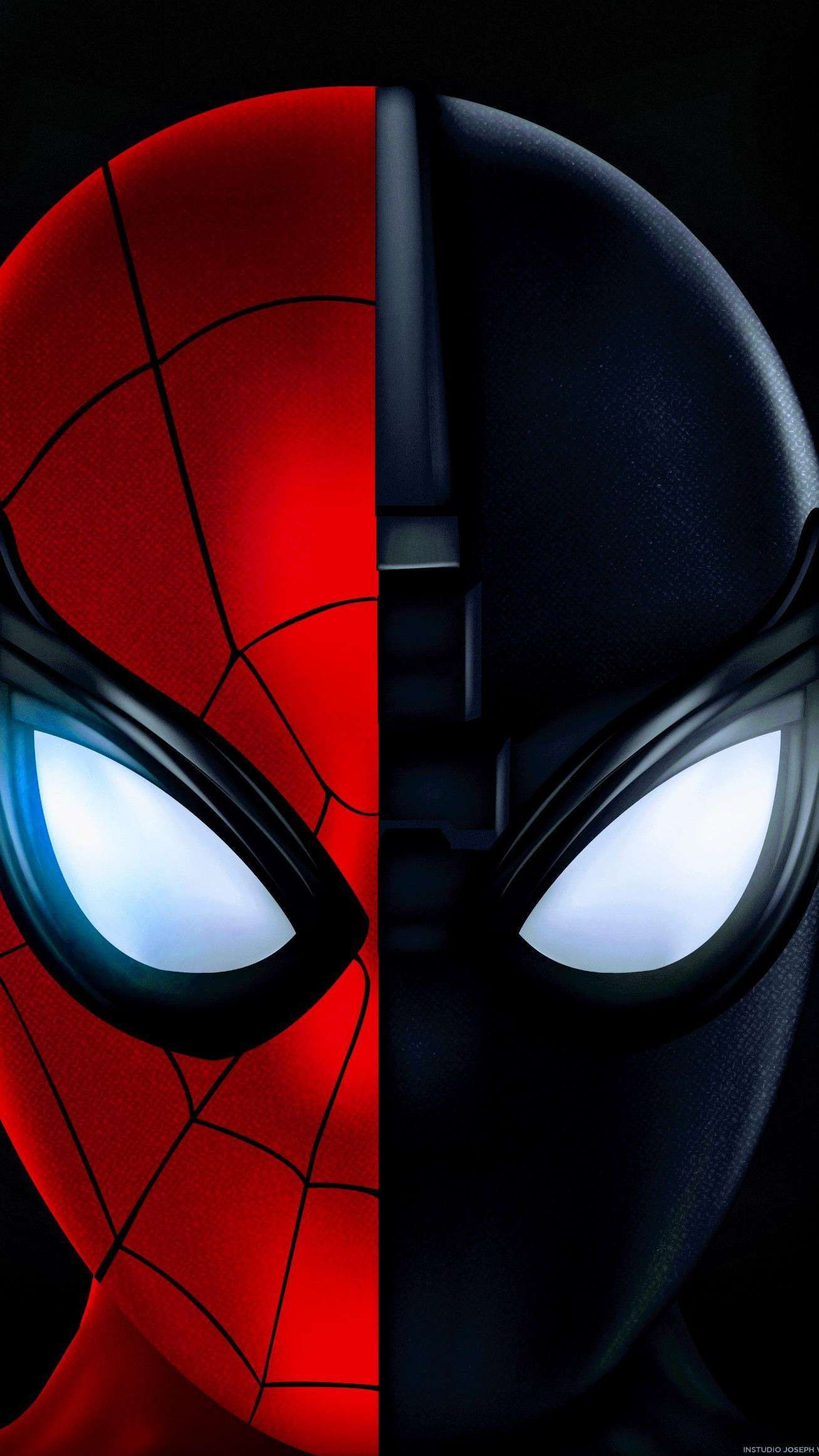 Wallpaper #_wCE644BSdW8dNouVRHU52 Red and Black Spiderman iPhone Wallpaper Black Spiderman Spiderman