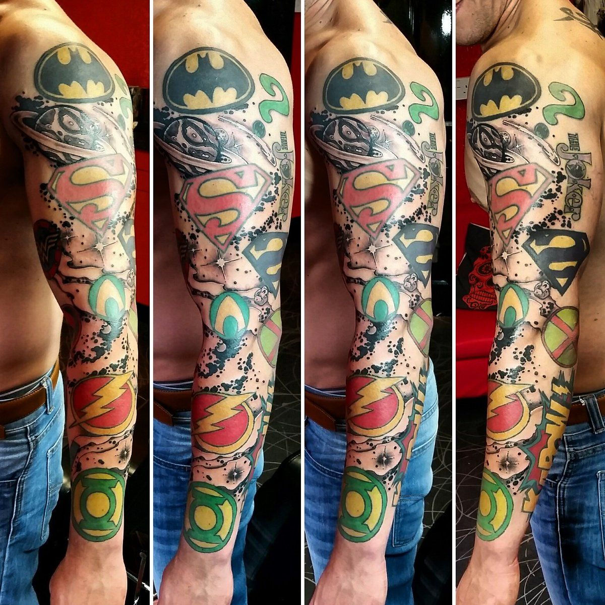 Wallpaper #aBlJNo8BtGB6xQ78RqLU7 DC Comics Tattoo Sleeve Google Search Marvel Tattoos Comic Tattoo