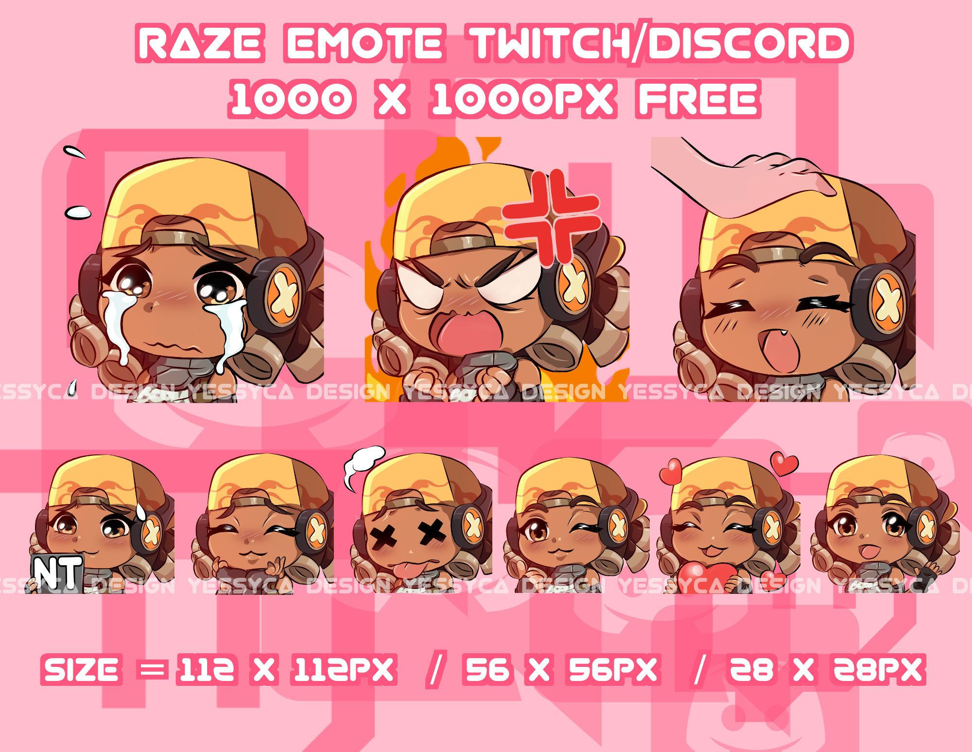 Wallpaper #b1ZSeZcBsd6xcFiEuttb18 Cute Raze Valorant Emotes Bundle with Various Unique Expressions for