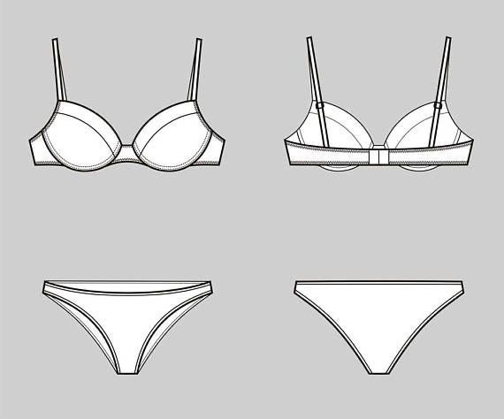 Wallpaper #_bix25IBJvJKYCmEN_fQ498 Four Types of Bras White and Black