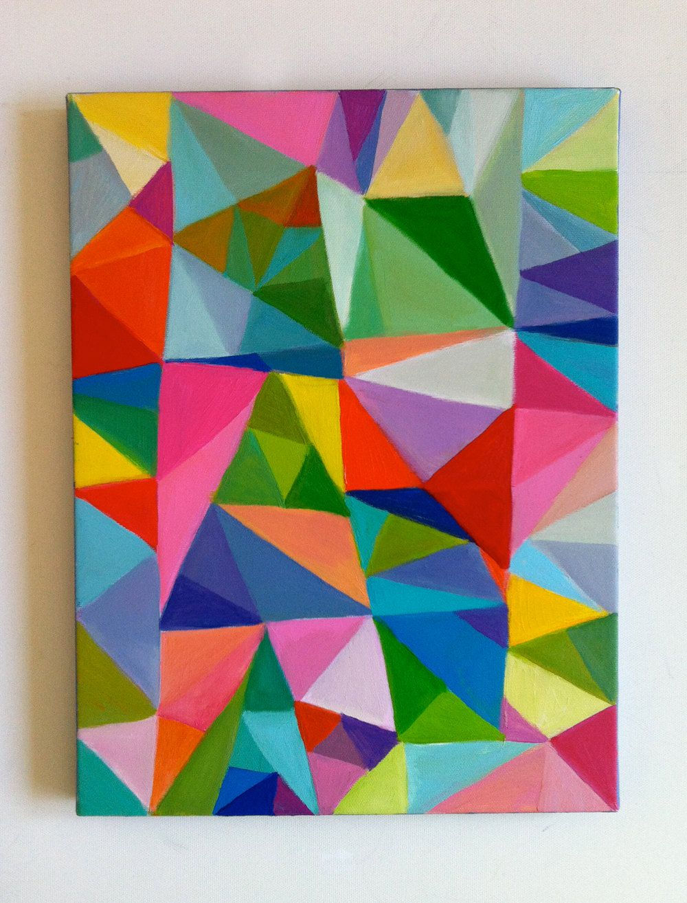 Wallpaper #_7g21pIBJvJKYCmEItw-233 Abstract Painting Triangles Geometric Painting Canvas Painting