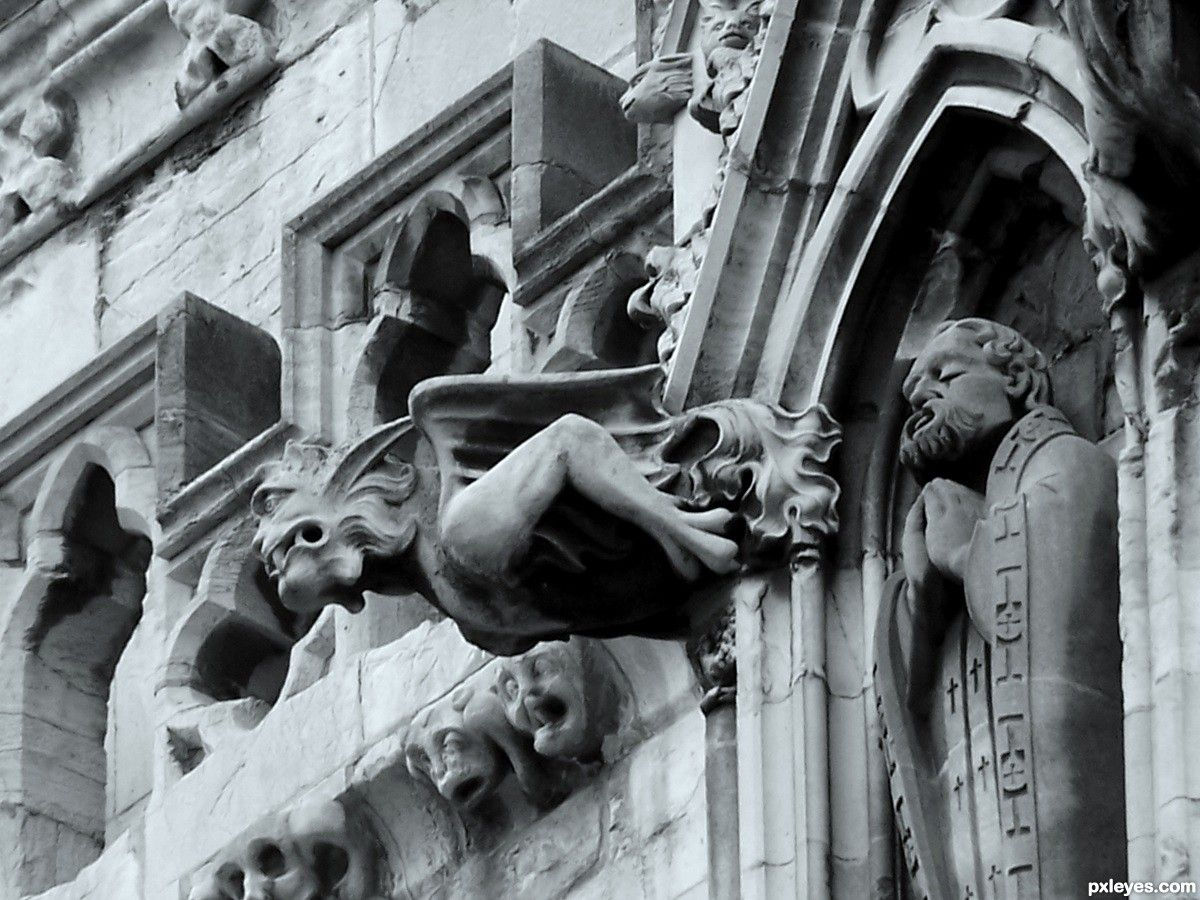Wallpaper #s2eZ6JIBSpphPi3-Fj1x80 Gargoyal Architecture Pictures Gargoyle at York Created by Jim61