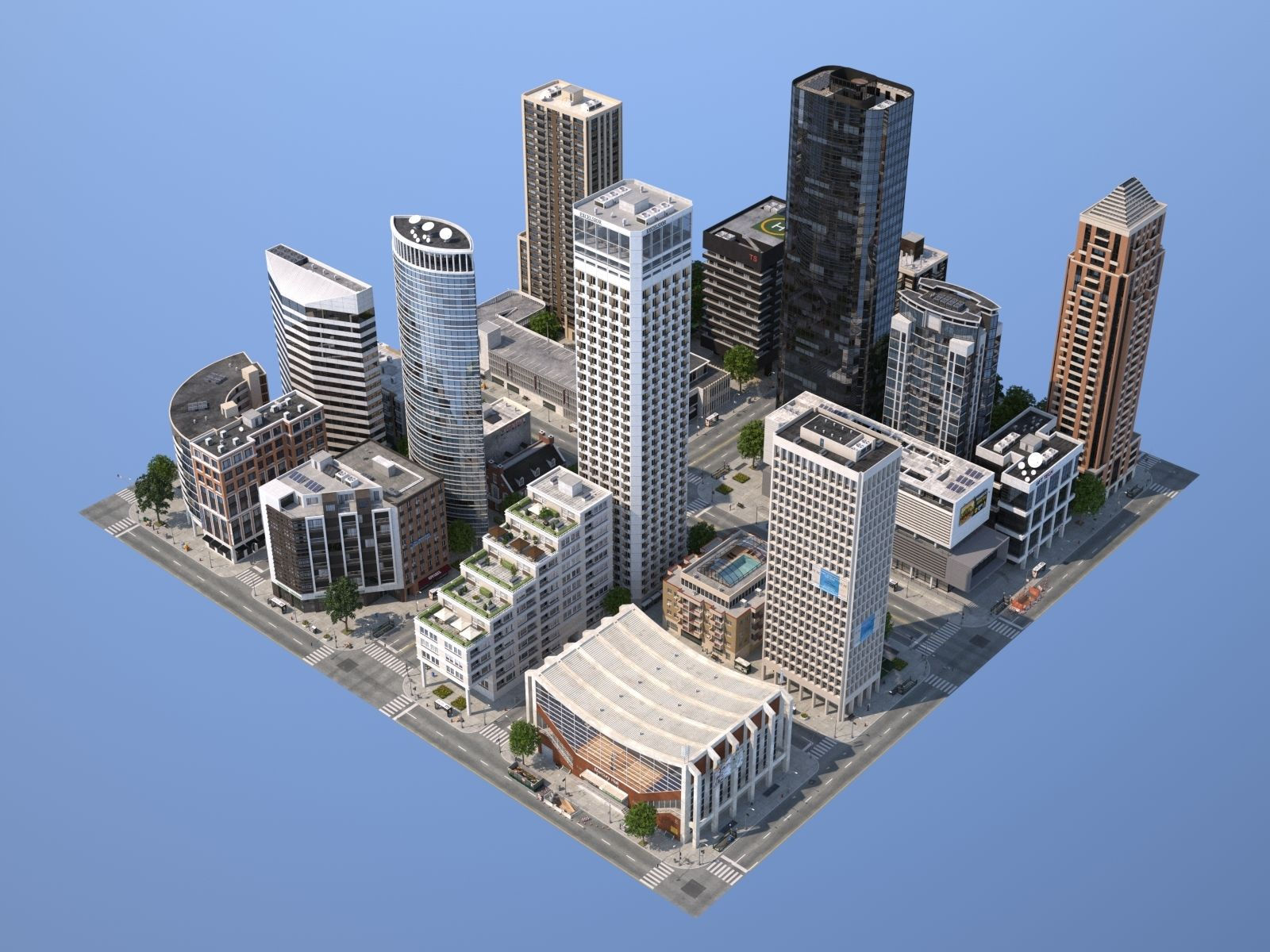Wallpaper #aWfA6pIBSpphPi3-sEia45 3D Model Modular City Minecraft City Minecraft Plans Minecraft