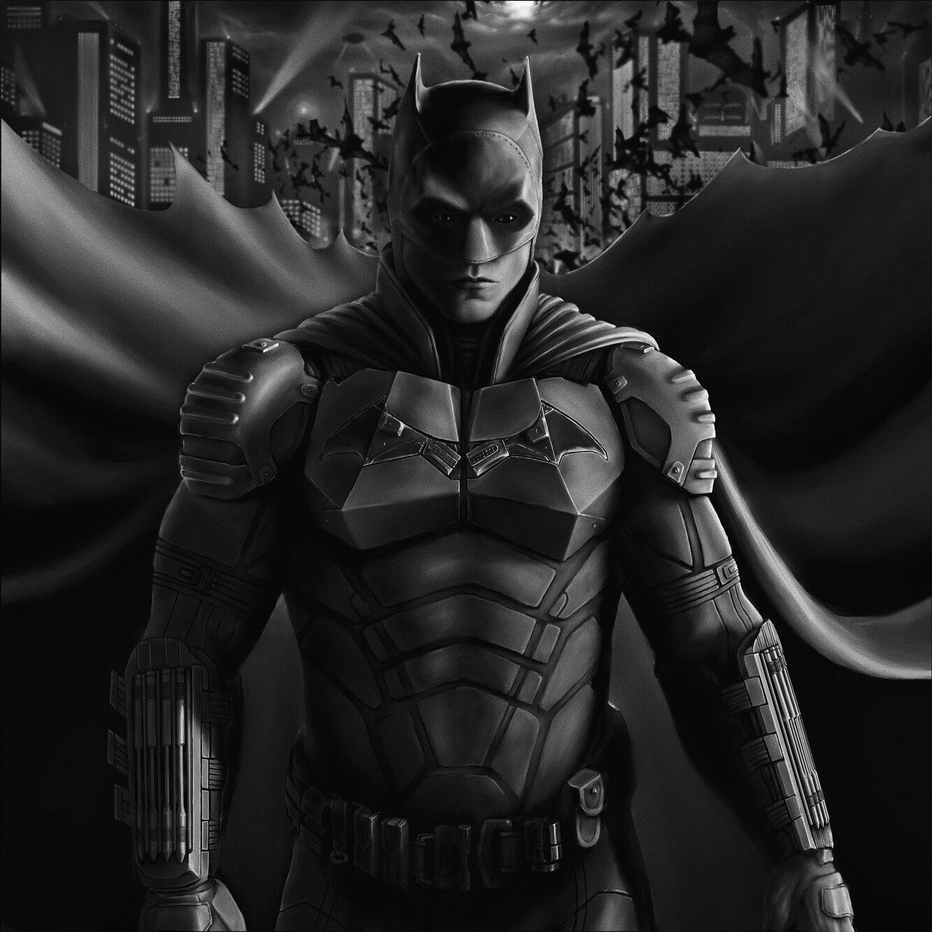 Wallpaper #zWdqCZMBSpphPi3-2s_N108 The Batman 2022 Fan Art Matt M Santos Batman Batman and