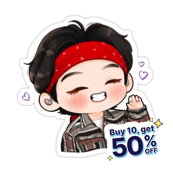 Wallpaper #zrgO3JIBJvJKYCmE5_lC341 Taehyung Chibi Sticker for Sale by Spunky Creation in 2024 Chibi
