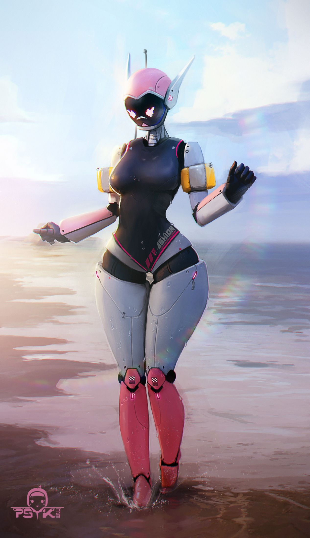 Wallpaper #OW0dapcBycdYOYFTOnEz59 Psyk323 on Twitter Robot Cute Female Robot Robot Concept Art