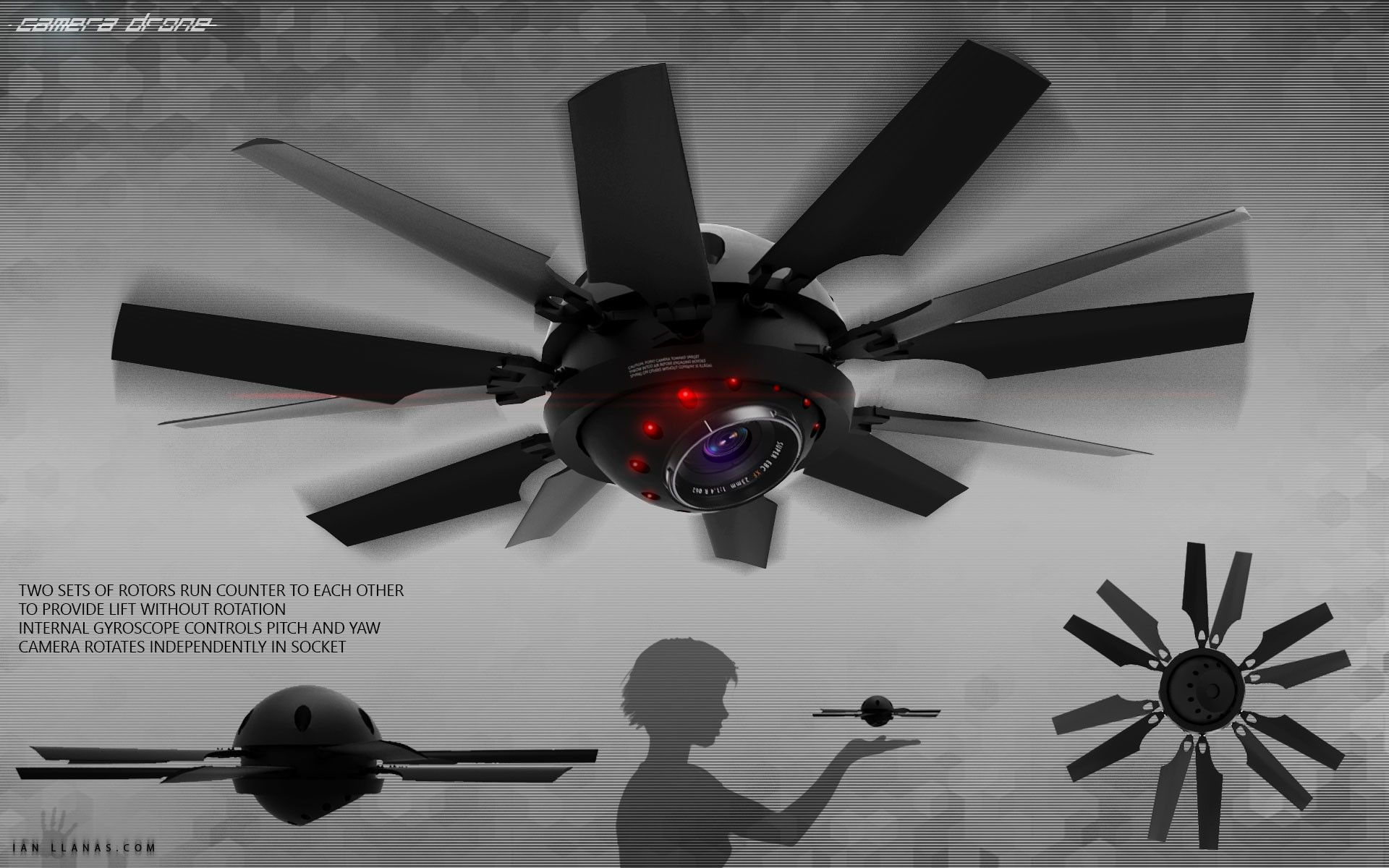 Wallpaper #yEBGMZMBJhL2WPba3sV0143 Camera Drone Concept Ian Llanas Drone Camera Drone Design Drones