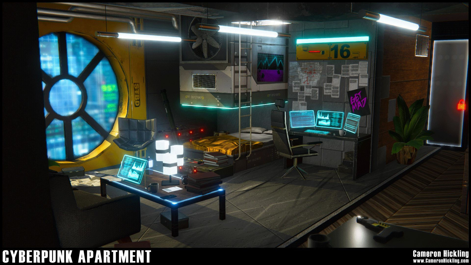 Wallpaper #MGdF-JIBSpphPi3-LInZ115 Image Result for Cyberpunk Room Cyberpunk Interior Futuristic