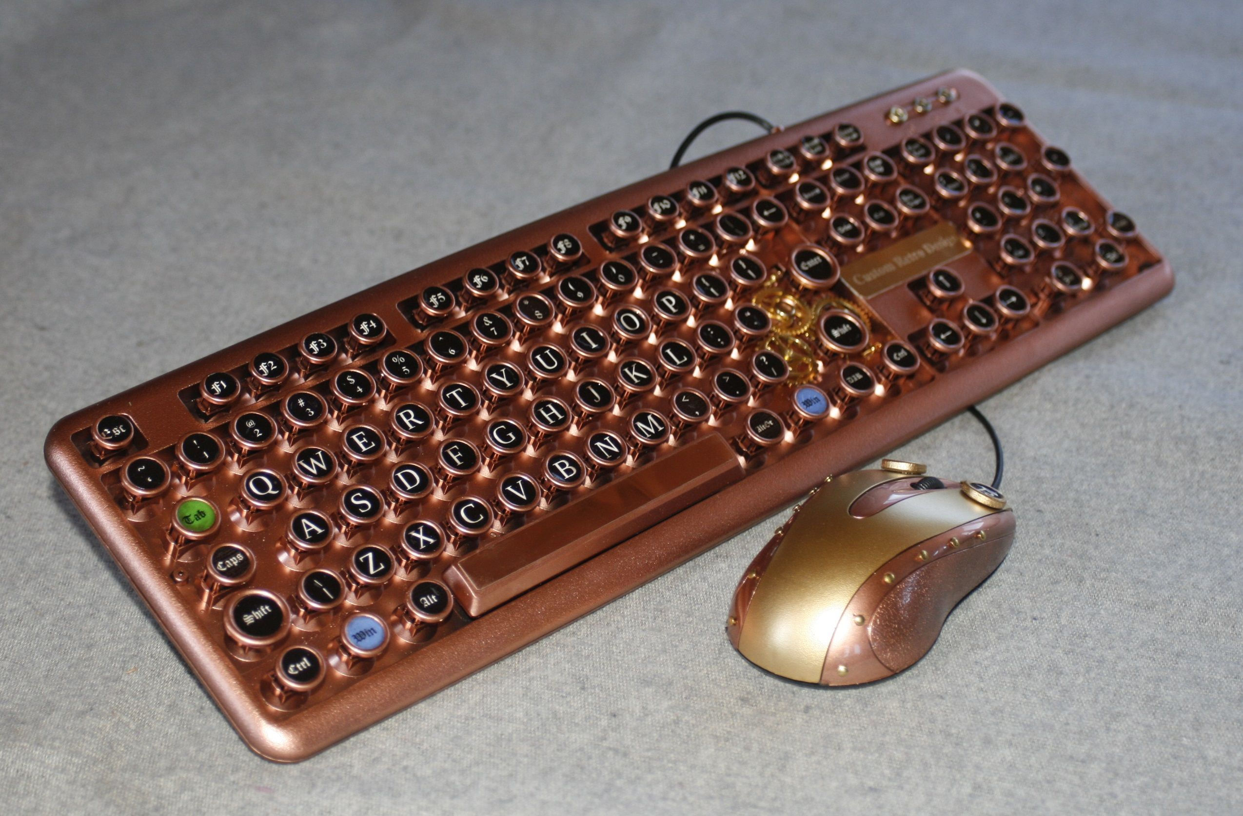 Wallpaper #fmcNDZMBSpphPi3-iuJh27 Steampunk Keyboard Steampunk Keyboard Retro Design Unique Items