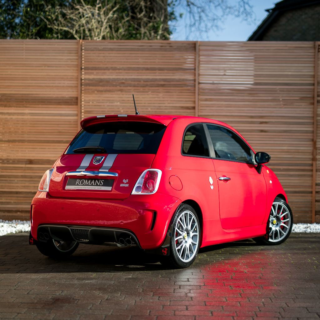 Wallpaper #a819a Front View of Black Fiat 500 Abarth Parked in the Street Editorial